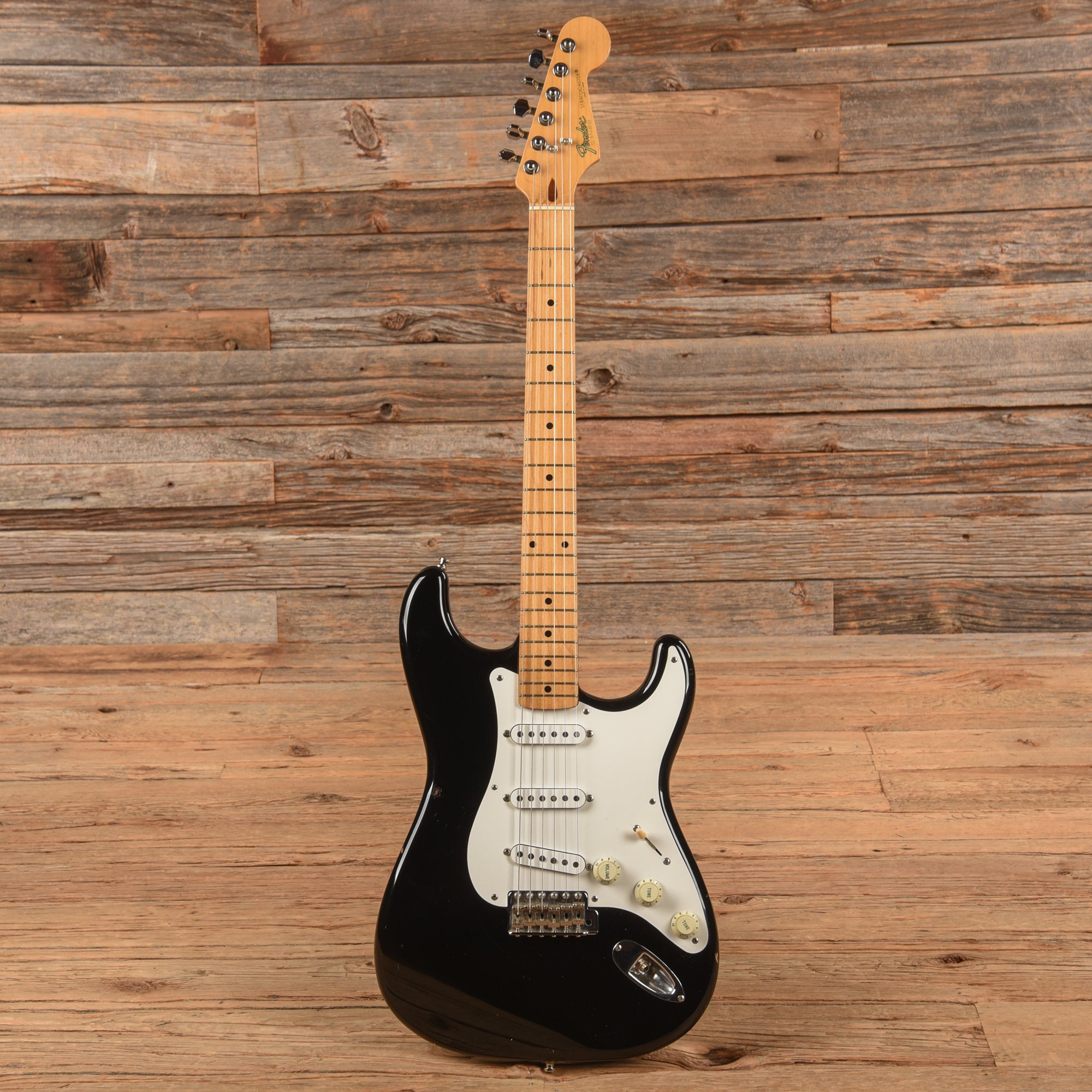 Fender MIJ Standard Stratocaster Black 1980s Electric Guitars / Solid Body
