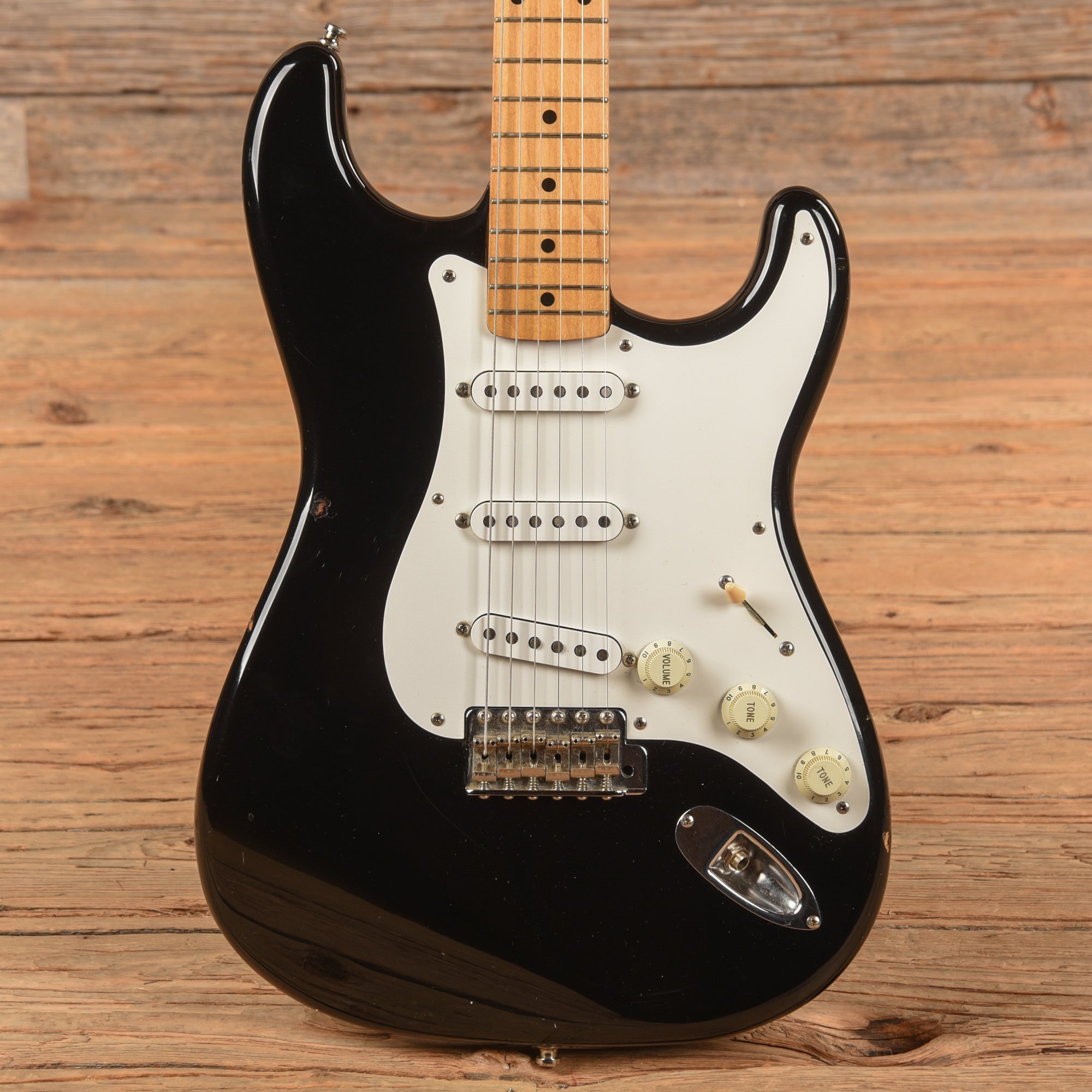 Fender MIJ Standard Stratocaster Black 1980s Electric Guitars / Solid Body