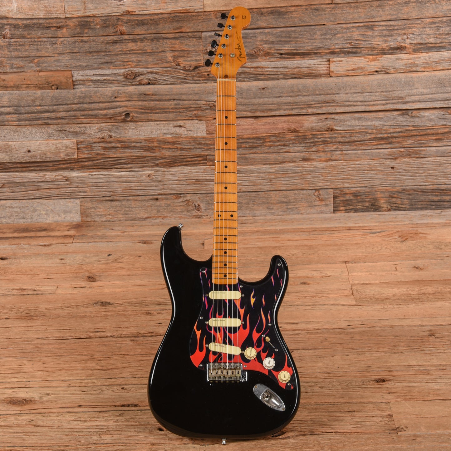 Fender MIJ Stratocaster Black Electric Guitars / Solid Body