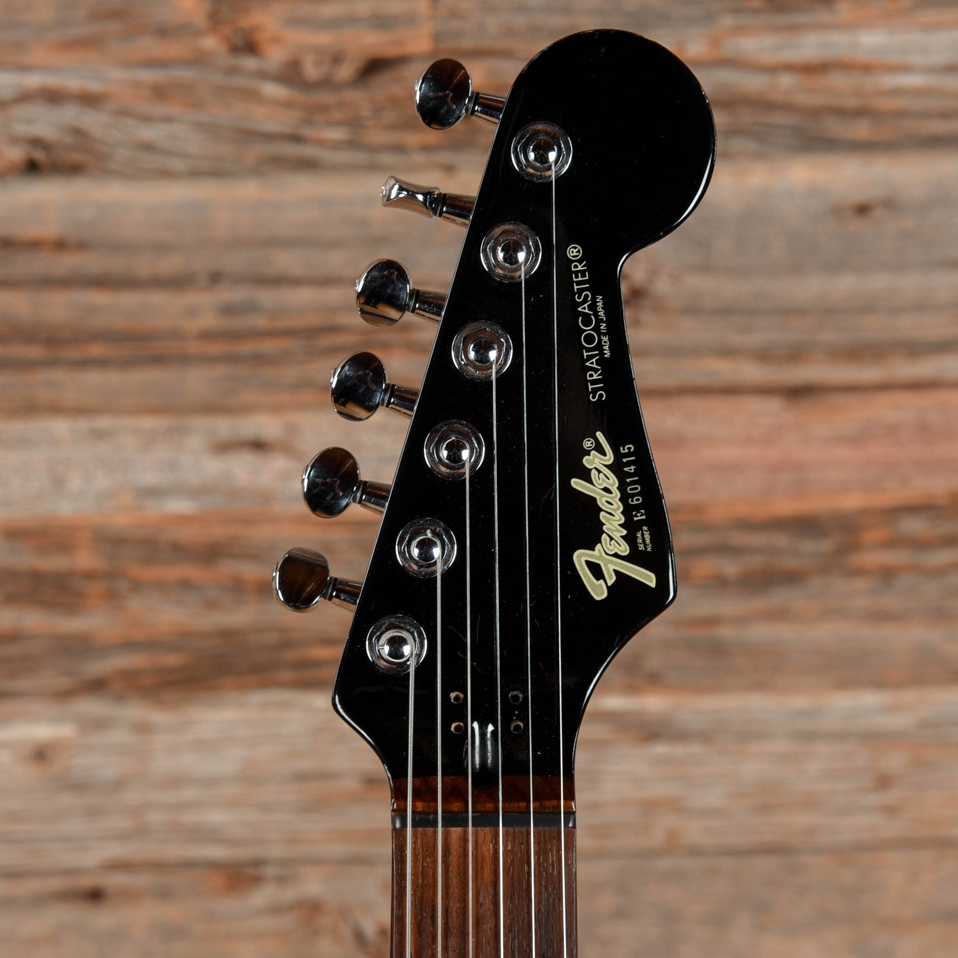 Fender MIJ Stratocaster Neck with Unknown Fender Body Black Electric Guitars / Solid Body