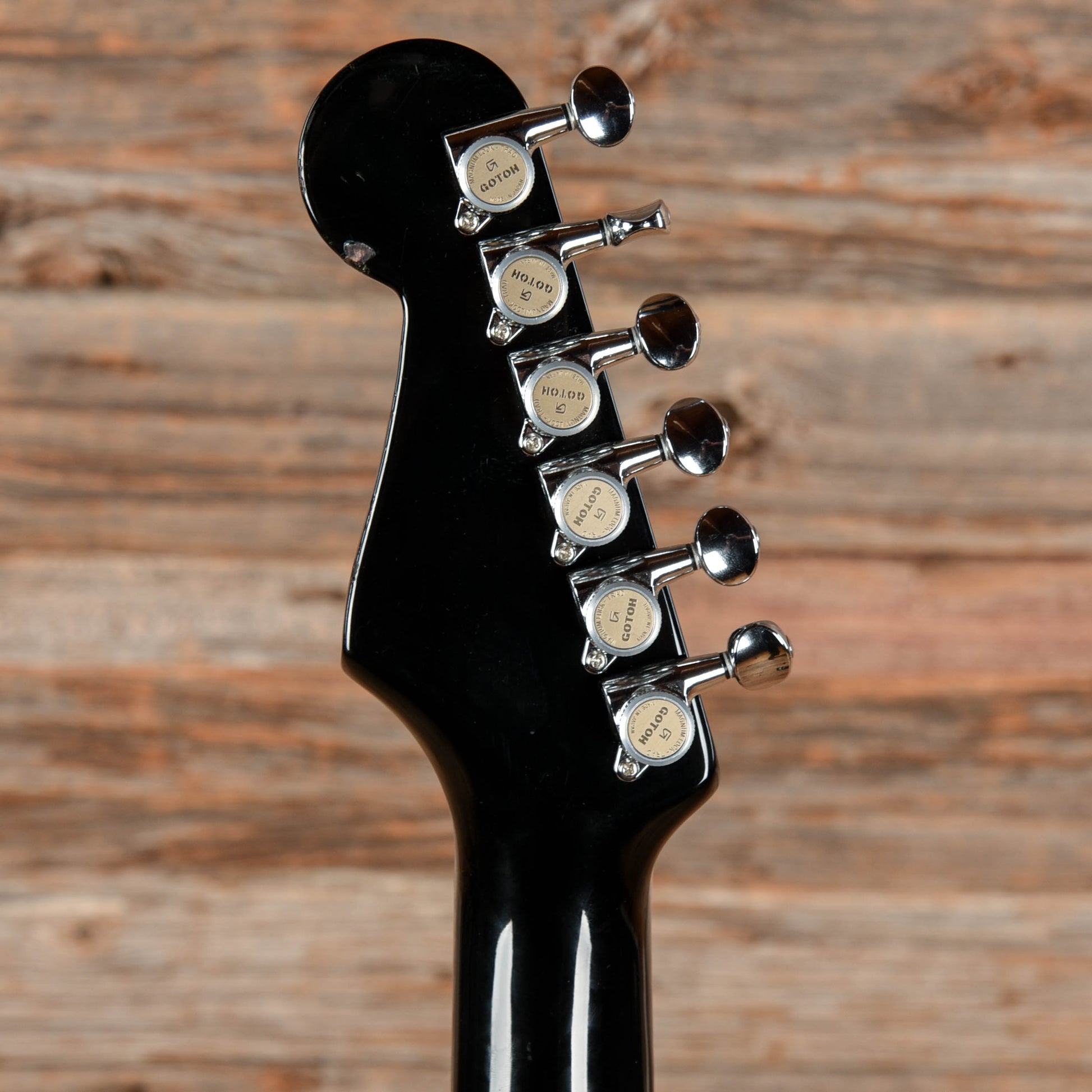 Fender MIJ Stratocaster Neck with Unknown Fender Body Black Electric Guitars / Solid Body