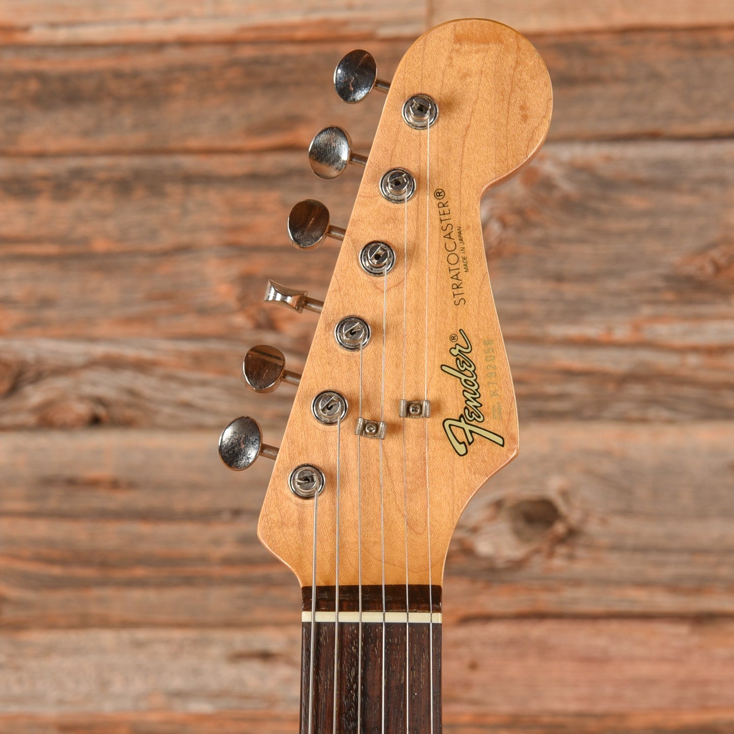 Fender MIJ Stratocaster Neck with Unknown Hardtail Body Black Electric Guitars / Solid Body
