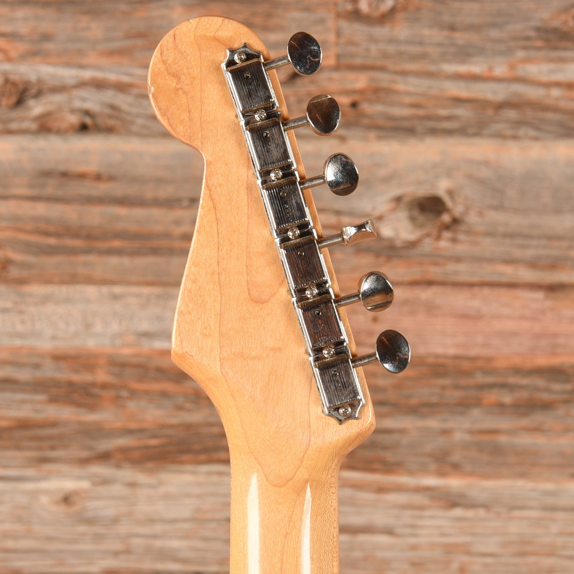 Fender MIJ Stratocaster Neck with Unknown Hardtail Body Black Electric Guitars / Solid Body