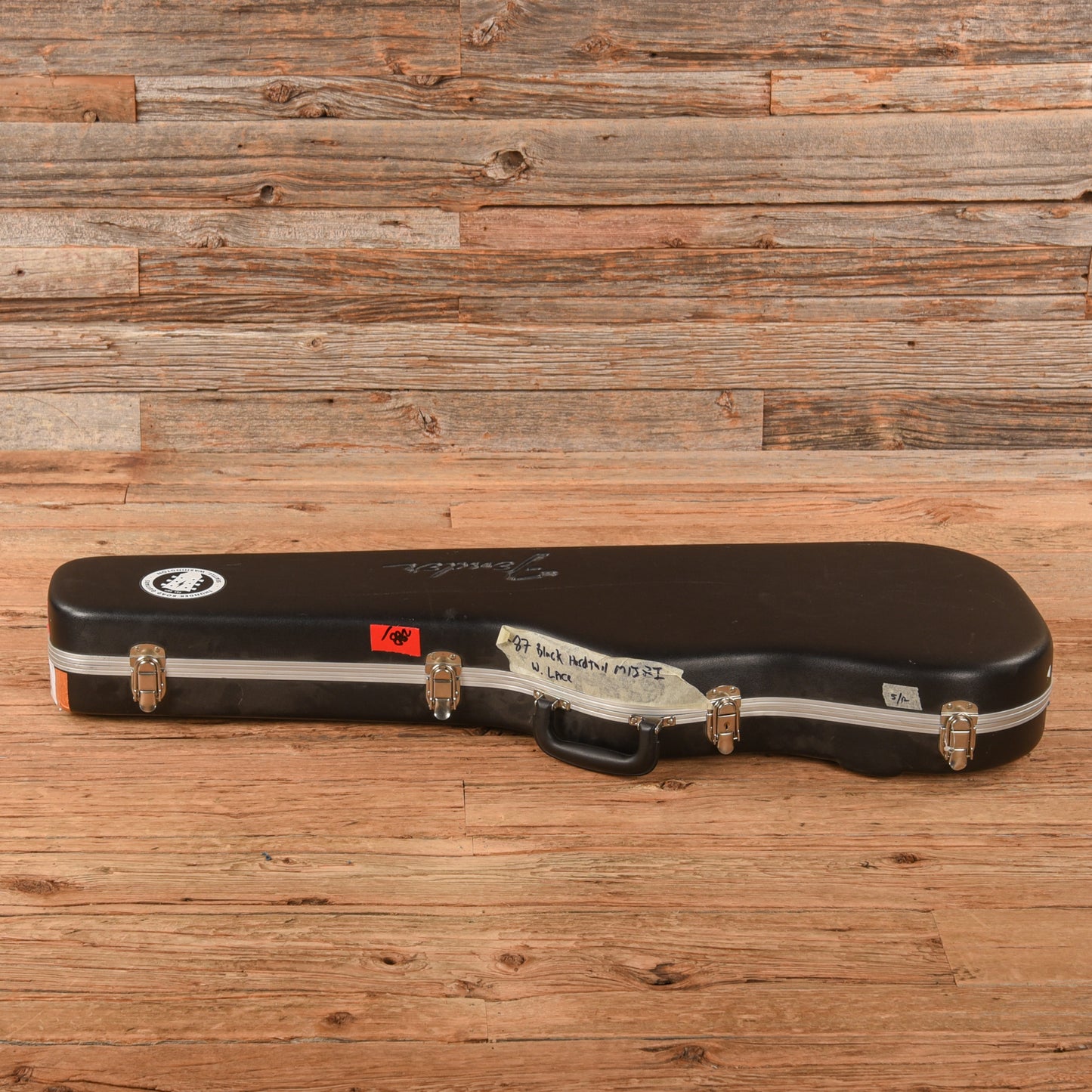 Fender MIJ Stratocaster Neck with Unknown Hardtail Body Black Electric Guitars / Solid Body