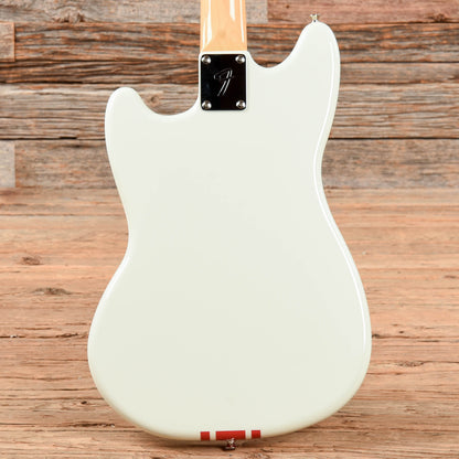 Fender MIJ Traditional 60s Mustang Olympic White/Red Competition Stripe 2023 Electric Guitars / Solid Body