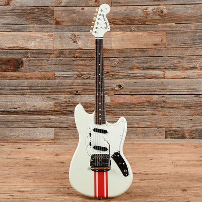 Fender MIJ Traditional 60s Mustang Olympic White/Red Competition Stripe 2023 Electric Guitars / Solid Body