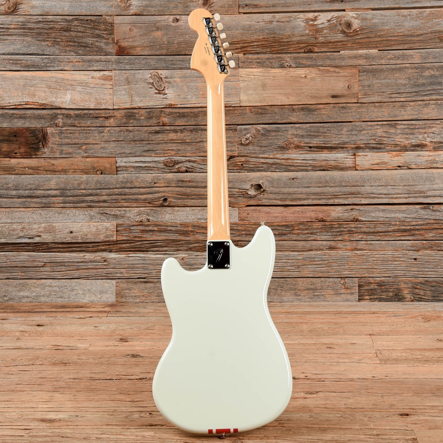 Fender MIJ Traditional 60s Mustang Olympic White/Red Competition Stripe 2023 Electric Guitars / Solid Body