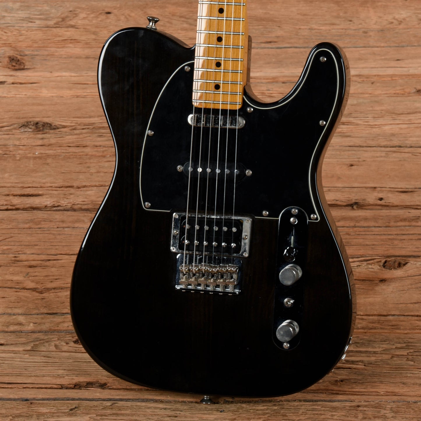 Fender Modern Player Telecaster Plus Transparent Black 2011 Electric Guitars / Solid Body