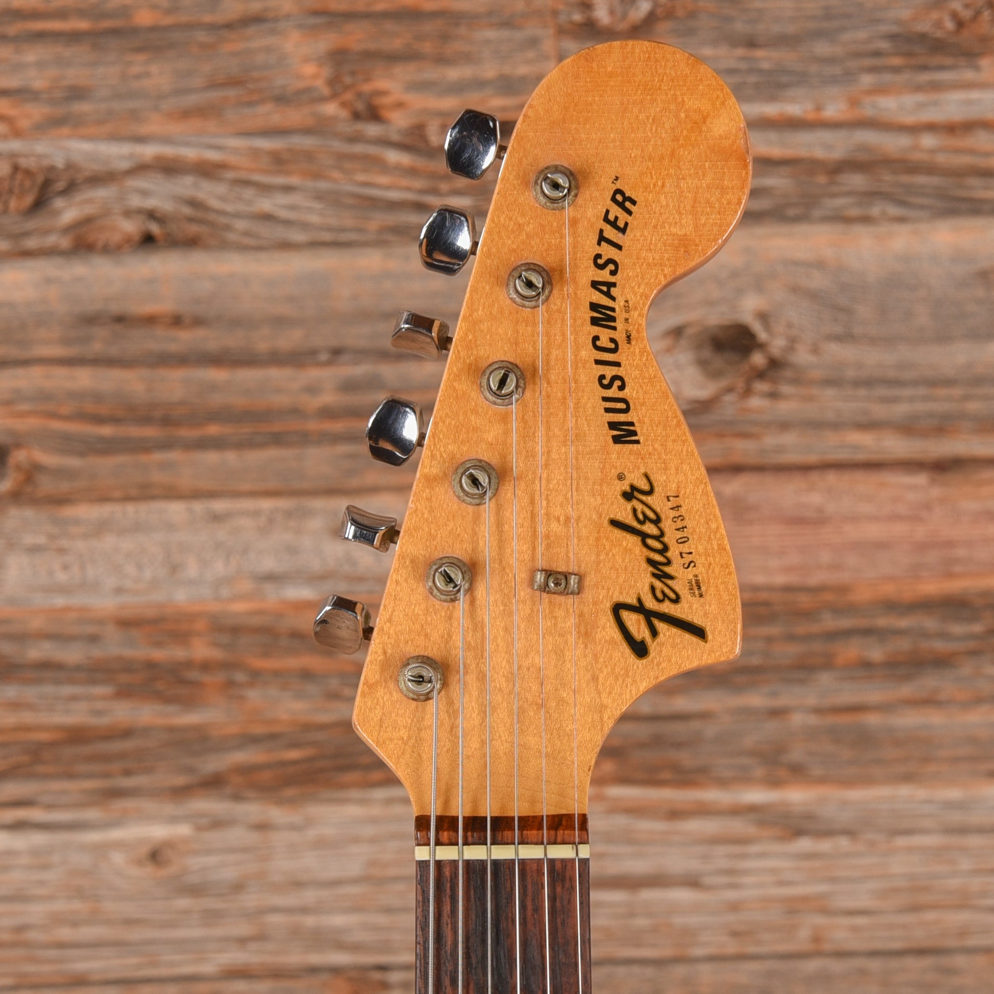 Fender Music Master Black 1977 Electric Guitars / Solid Body