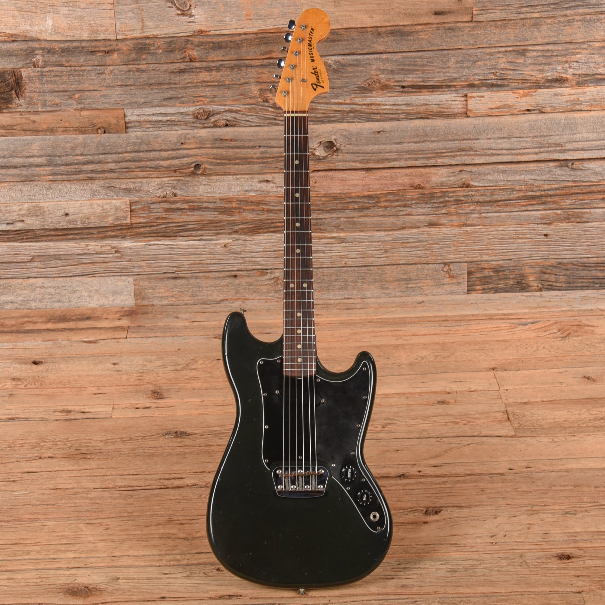 Fender Music Master Black 1977 Electric Guitars / Solid Body