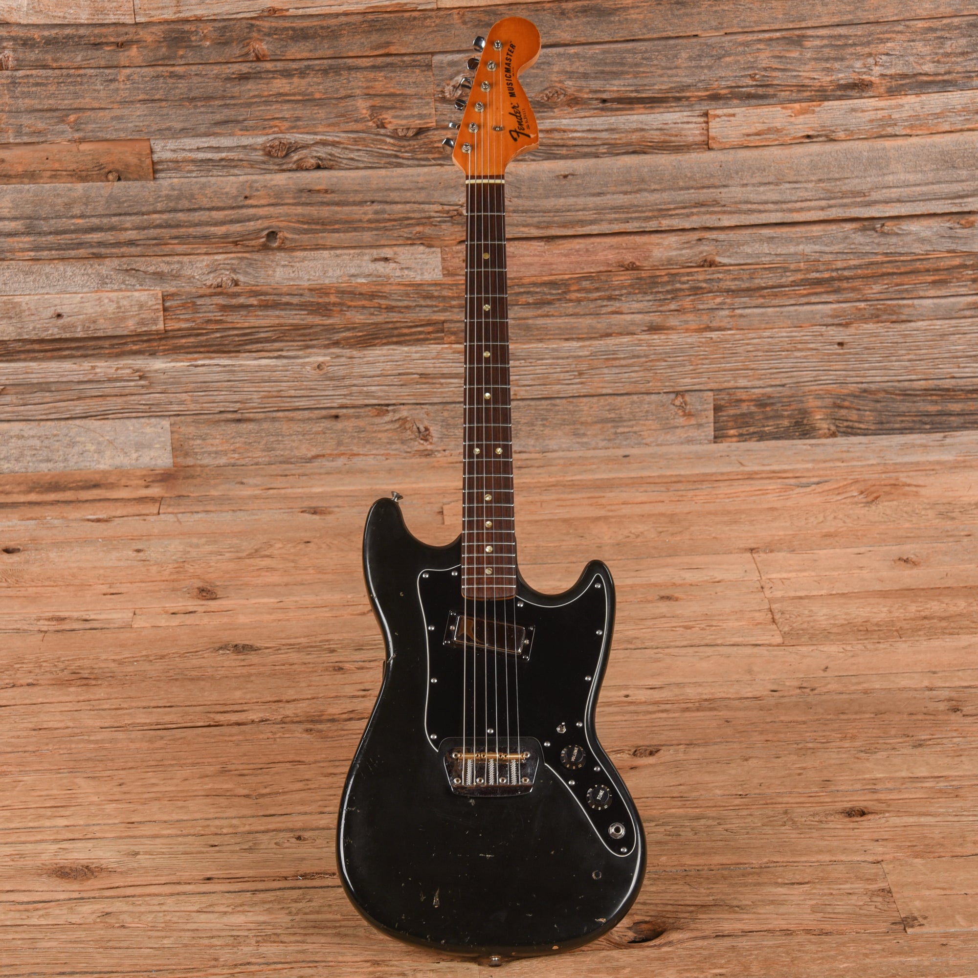 Fender Musicmaster Black 1978 Electric Guitars / Solid Body