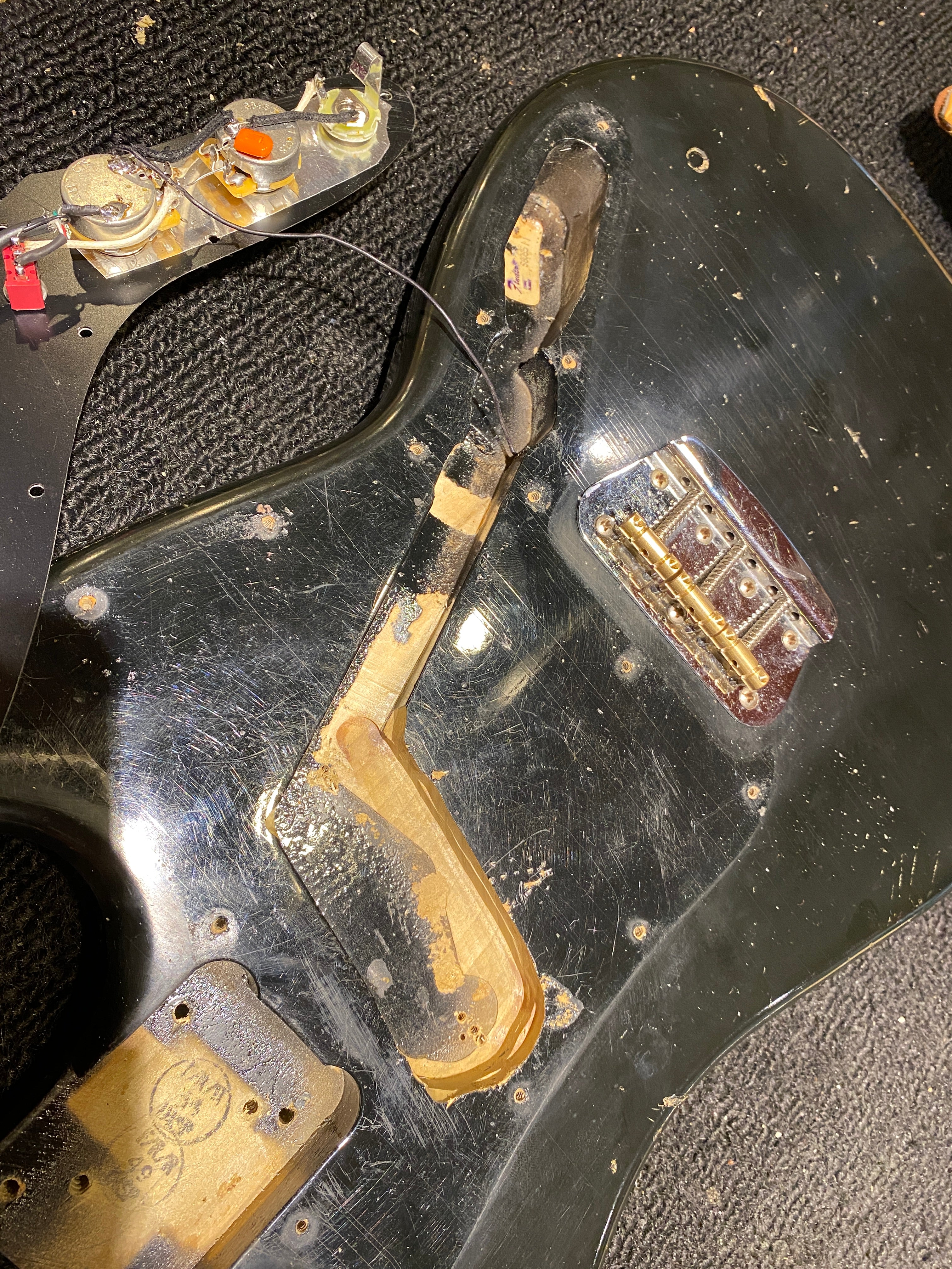 Fender Musicmaster Black 1978 Electric Guitars / Solid Body