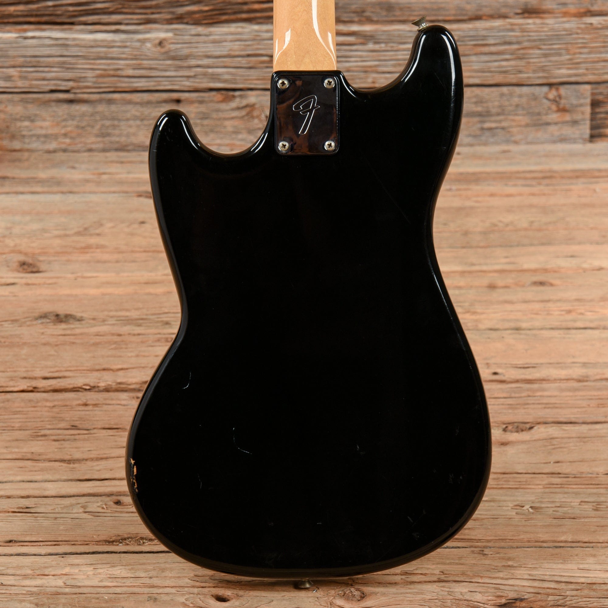Fender Musicmaster Black 1980 Electric Guitars / Solid Body