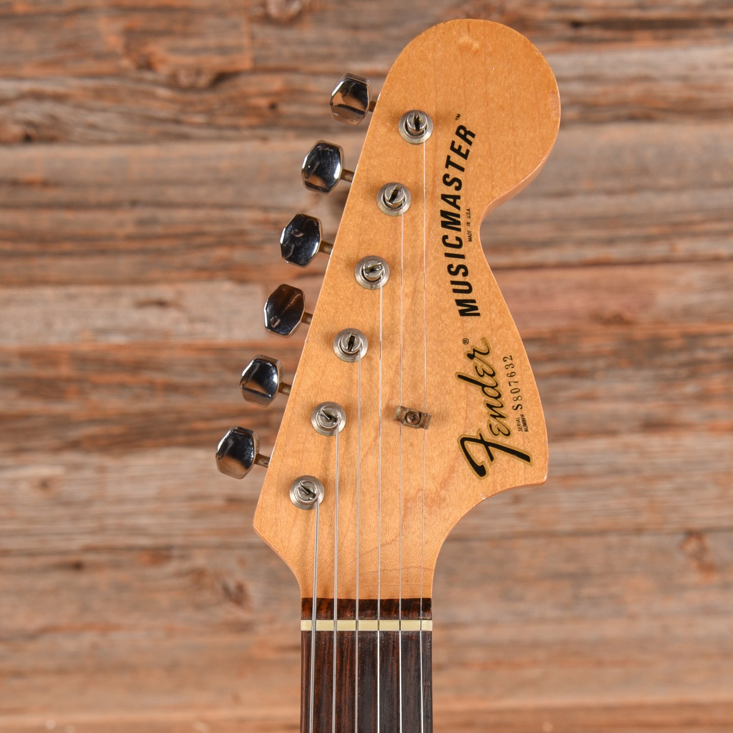 Fender Musicmaster Blue Refin 1978 Electric Guitars / Solid Body