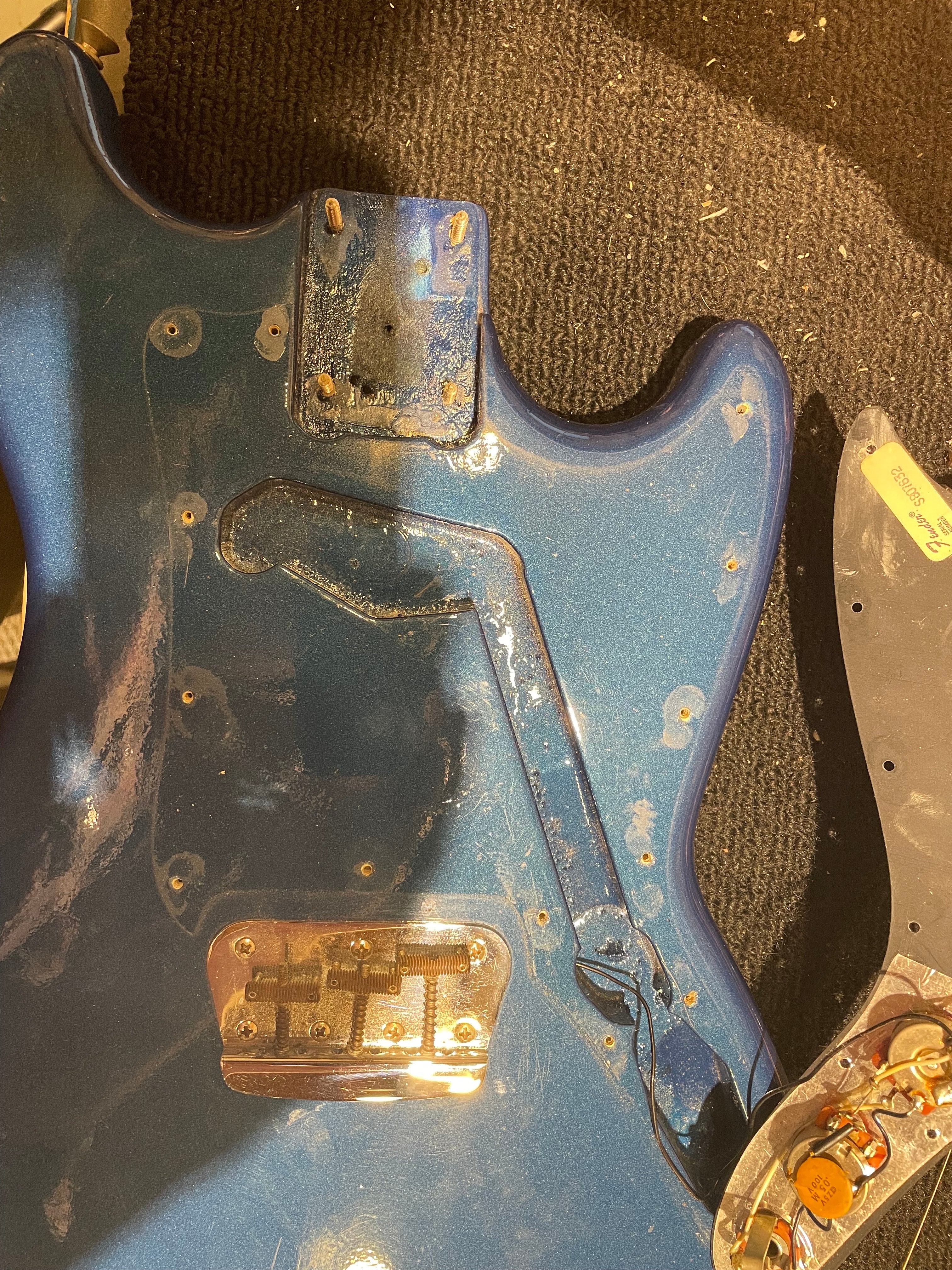 Fender Musicmaster Blue Refin 1978 Electric Guitars / Solid Body