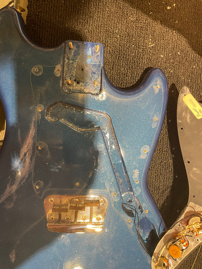 Fender Musicmaster Blue Refin 1978 Electric Guitars / Solid Body