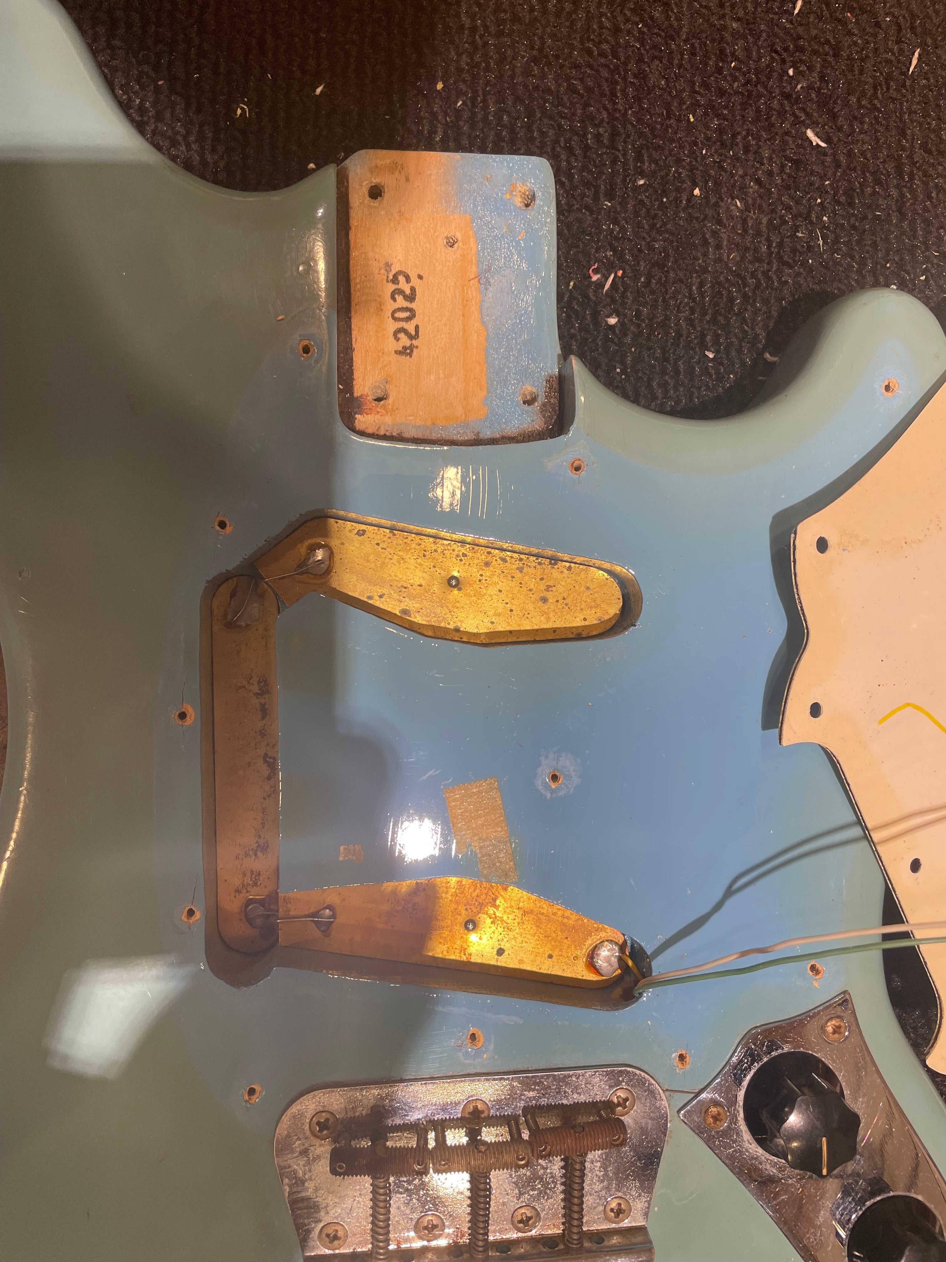 Fender Musicmaster II Daphne Blue 1967 Electric Guitars / Solid Body