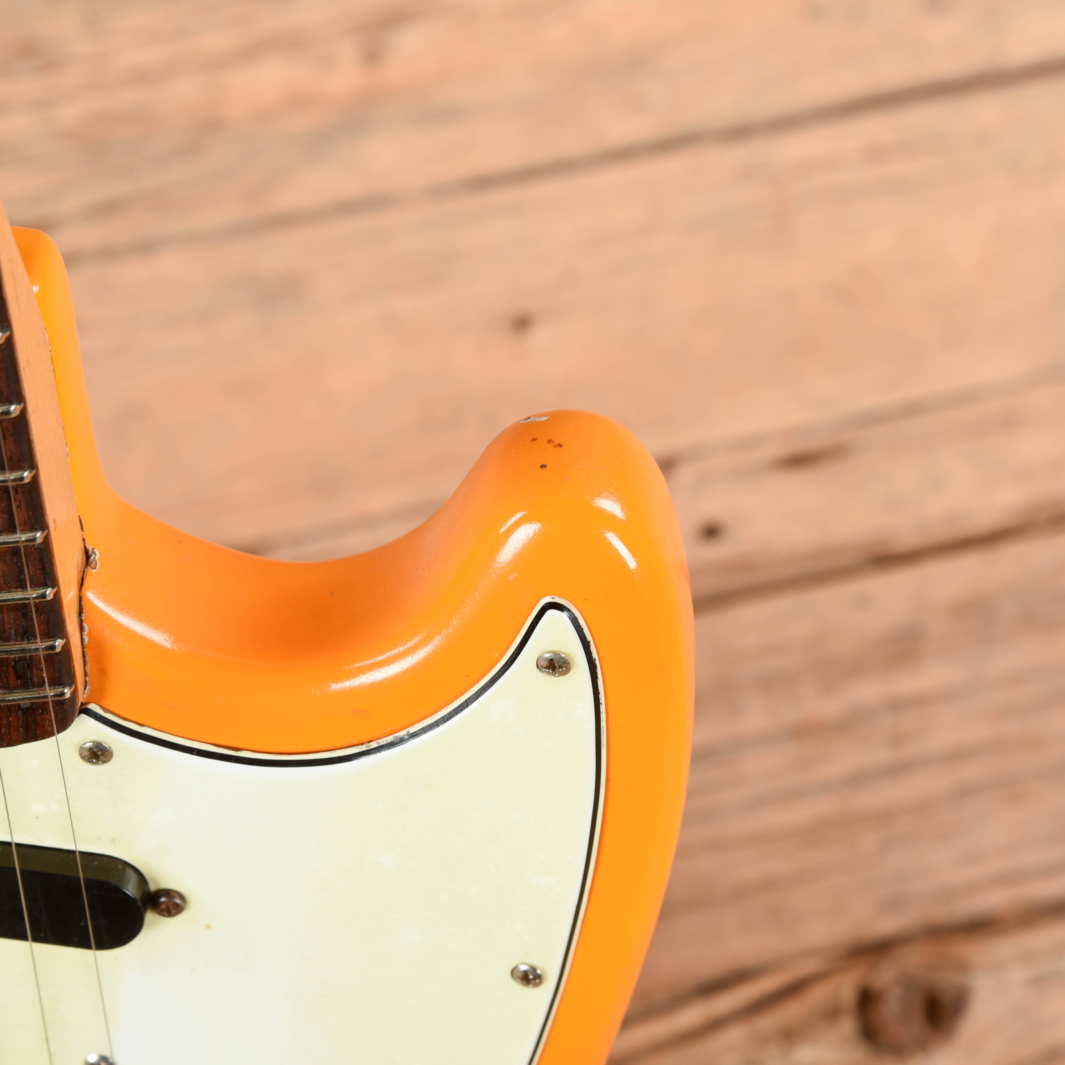 Fender Mustang Competition Orange Refin 1968 Electric Guitars / Solid Body