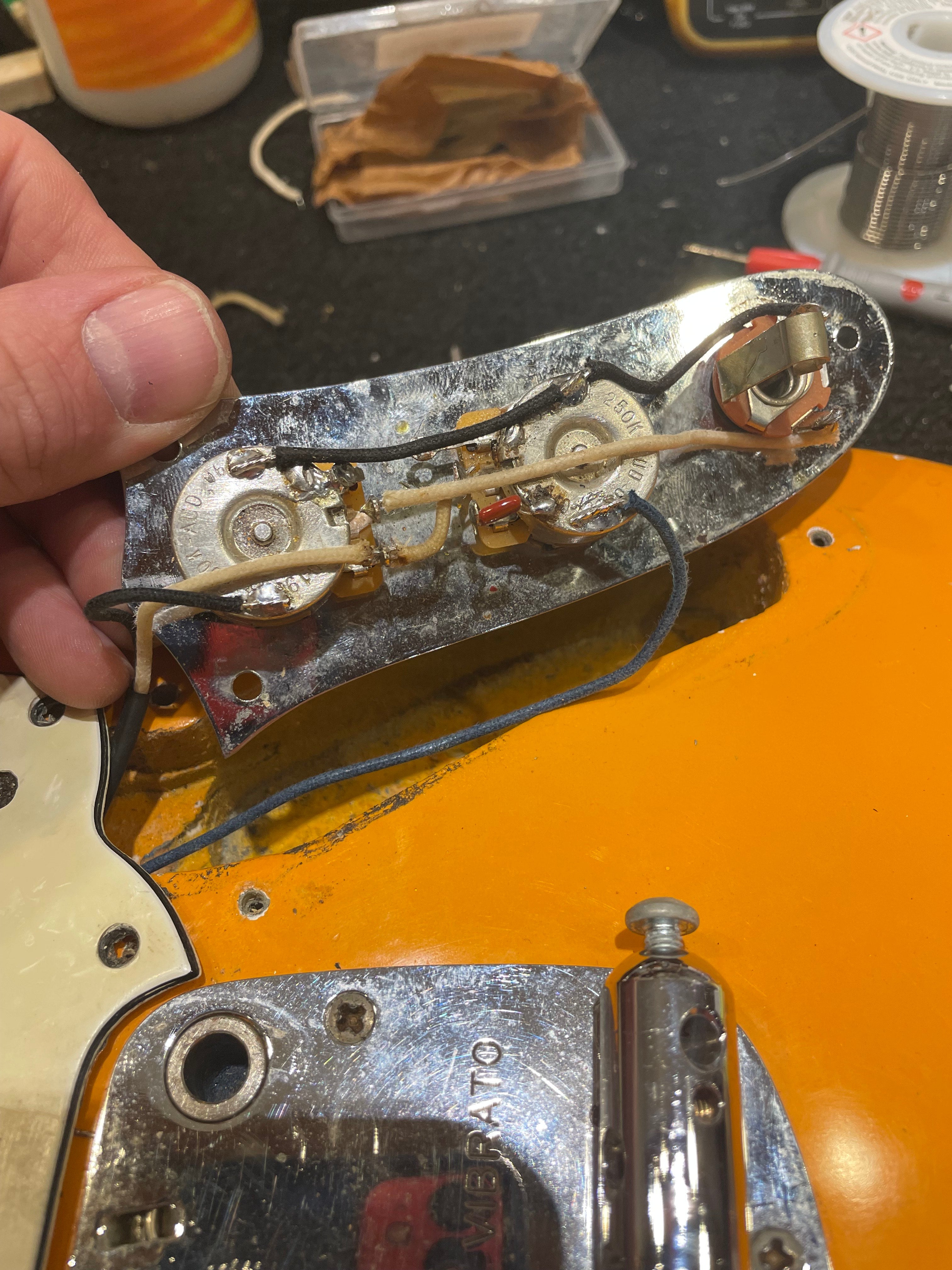 Fender Mustang Competition Orange Refin 1968 Electric Guitars / Solid Body