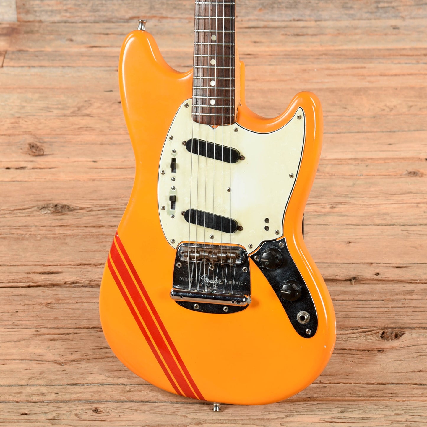 Fender Mustang Competition Orange Refin 1968 Electric Guitars / Solid Body