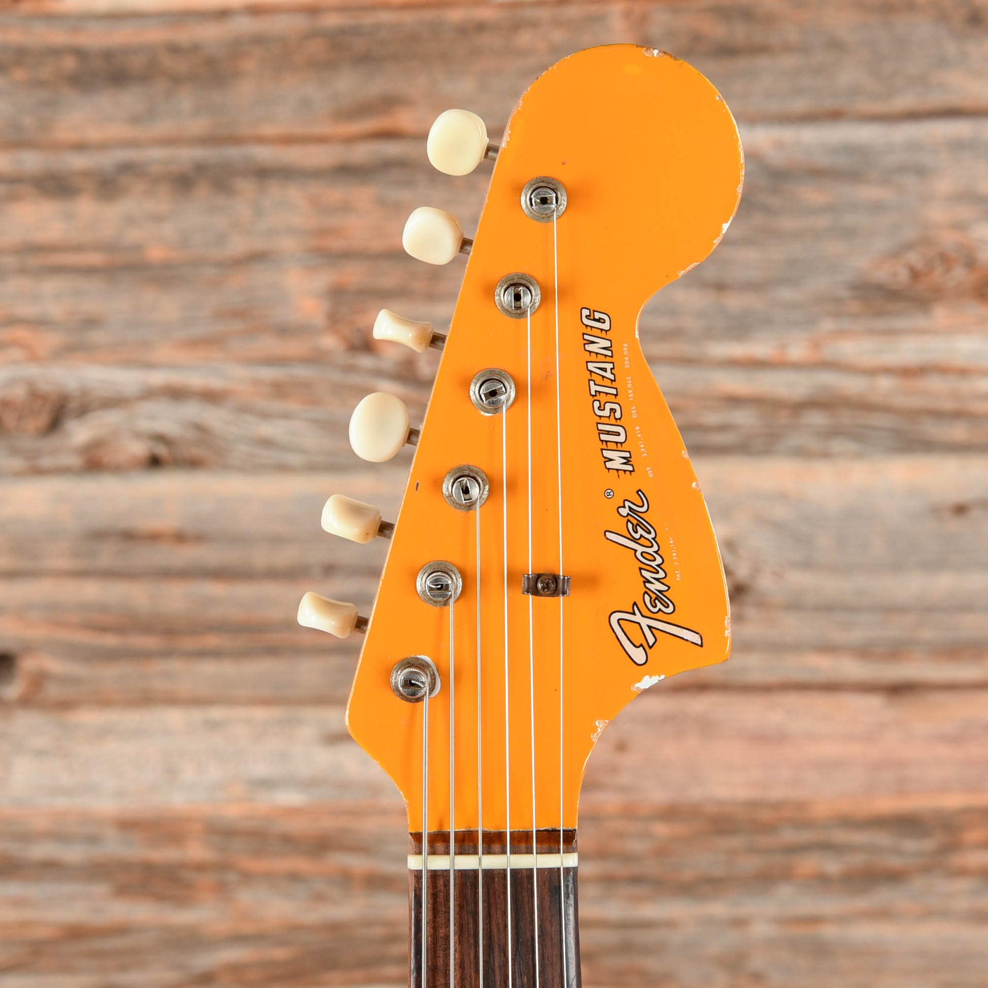 Fender Mustang Competition Orange Refin 1968 Electric Guitars / Solid Body
