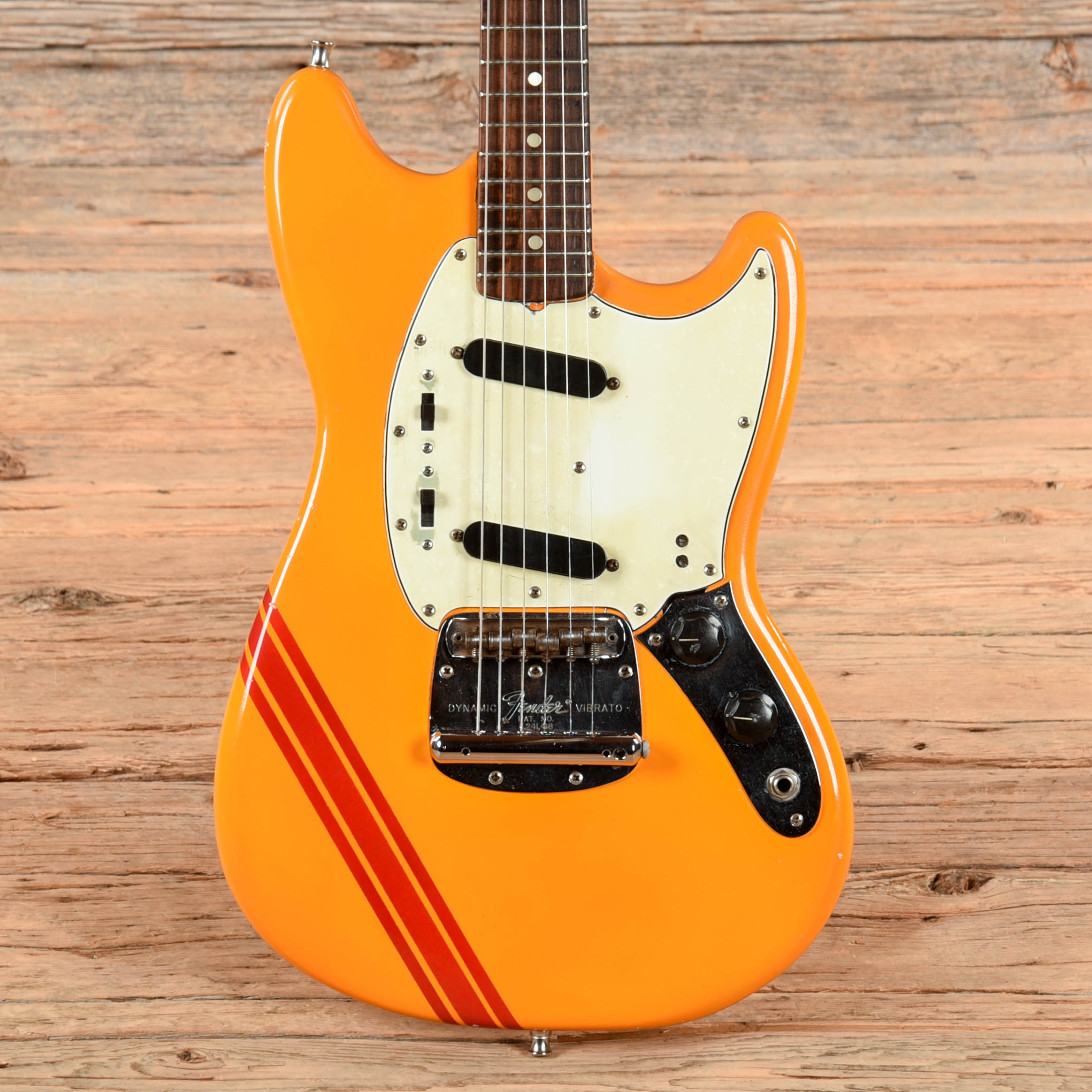 Fender Mustang Competition Orange Refin 1968 Electric Guitars / Solid Body