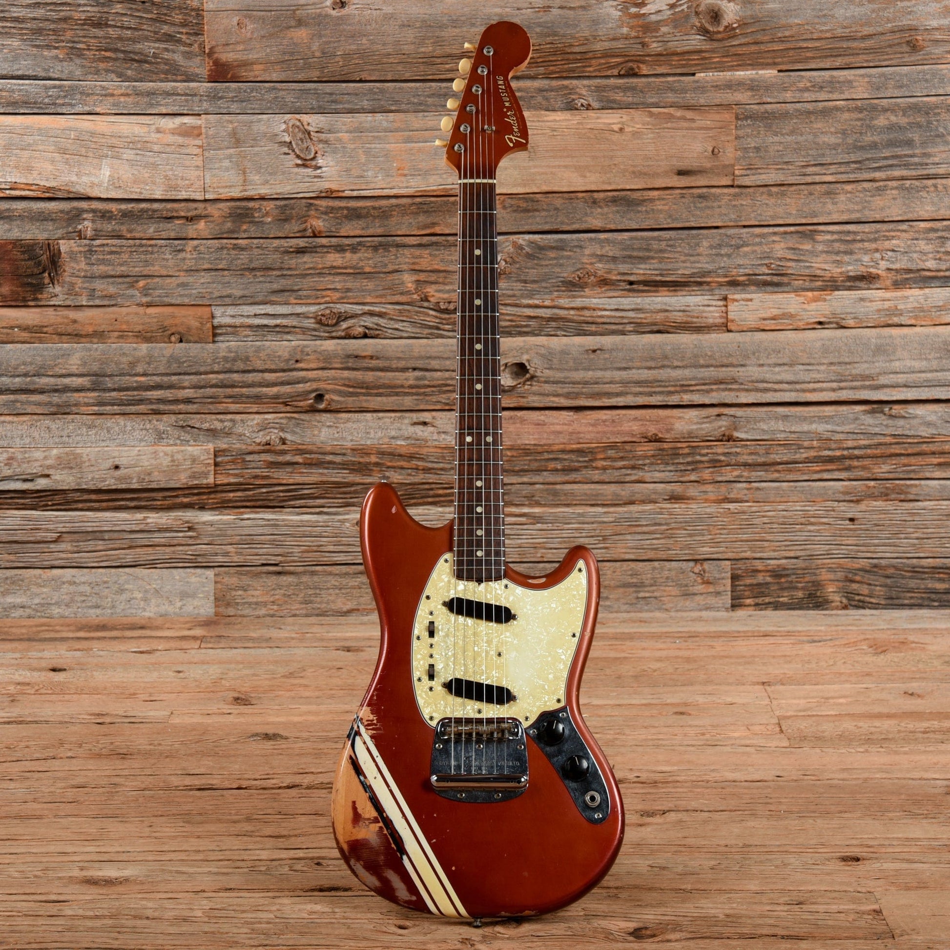 Fender Mustang Competition Red 1969 Electric Guitars / Solid Body