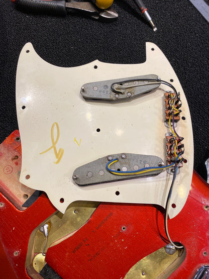 Fender Mustang Competition Red 1970 Electric Guitars / Solid Body