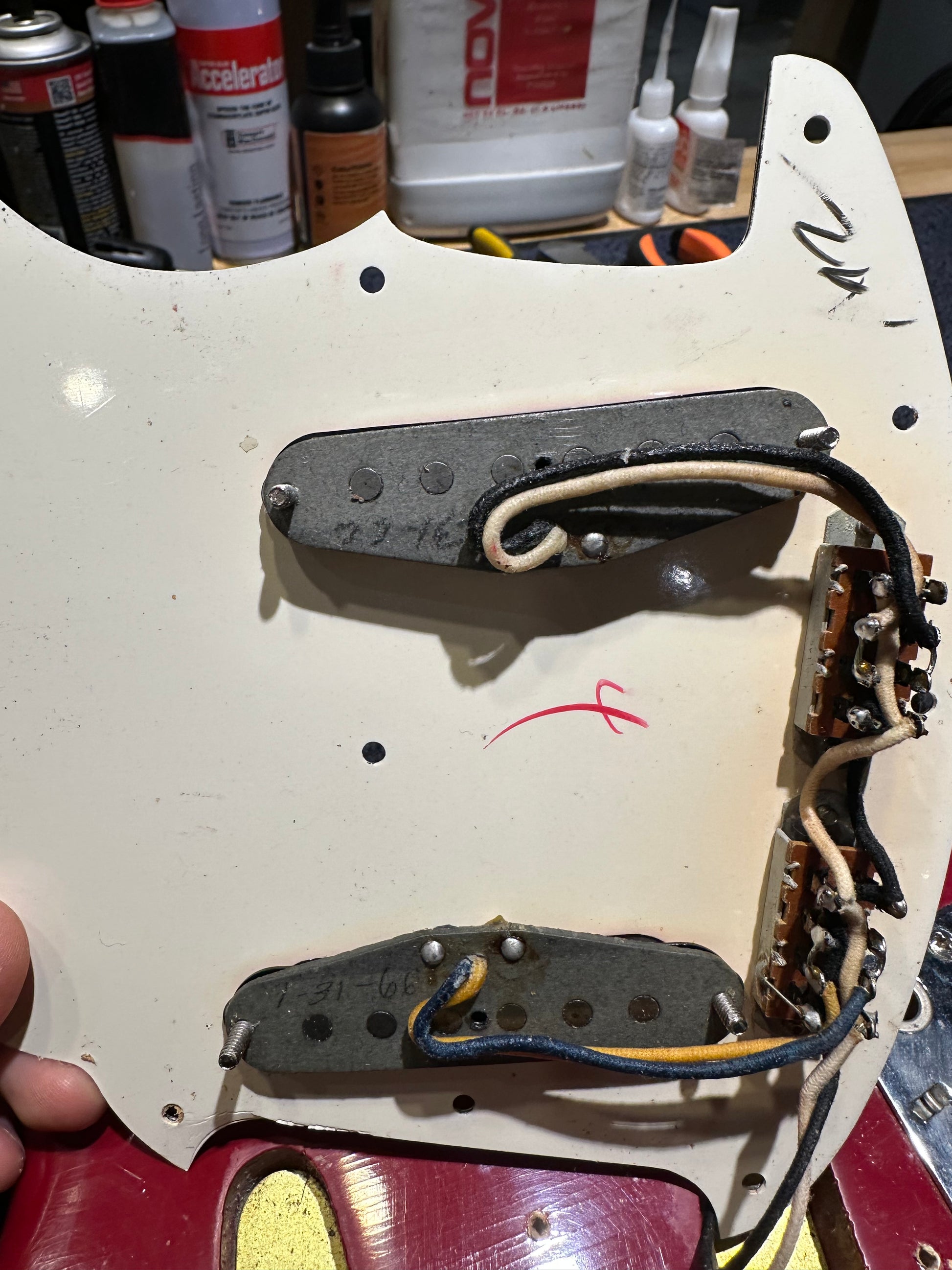 Fender Mustang Dakota Red 1966 Electric Guitars / Solid Body
