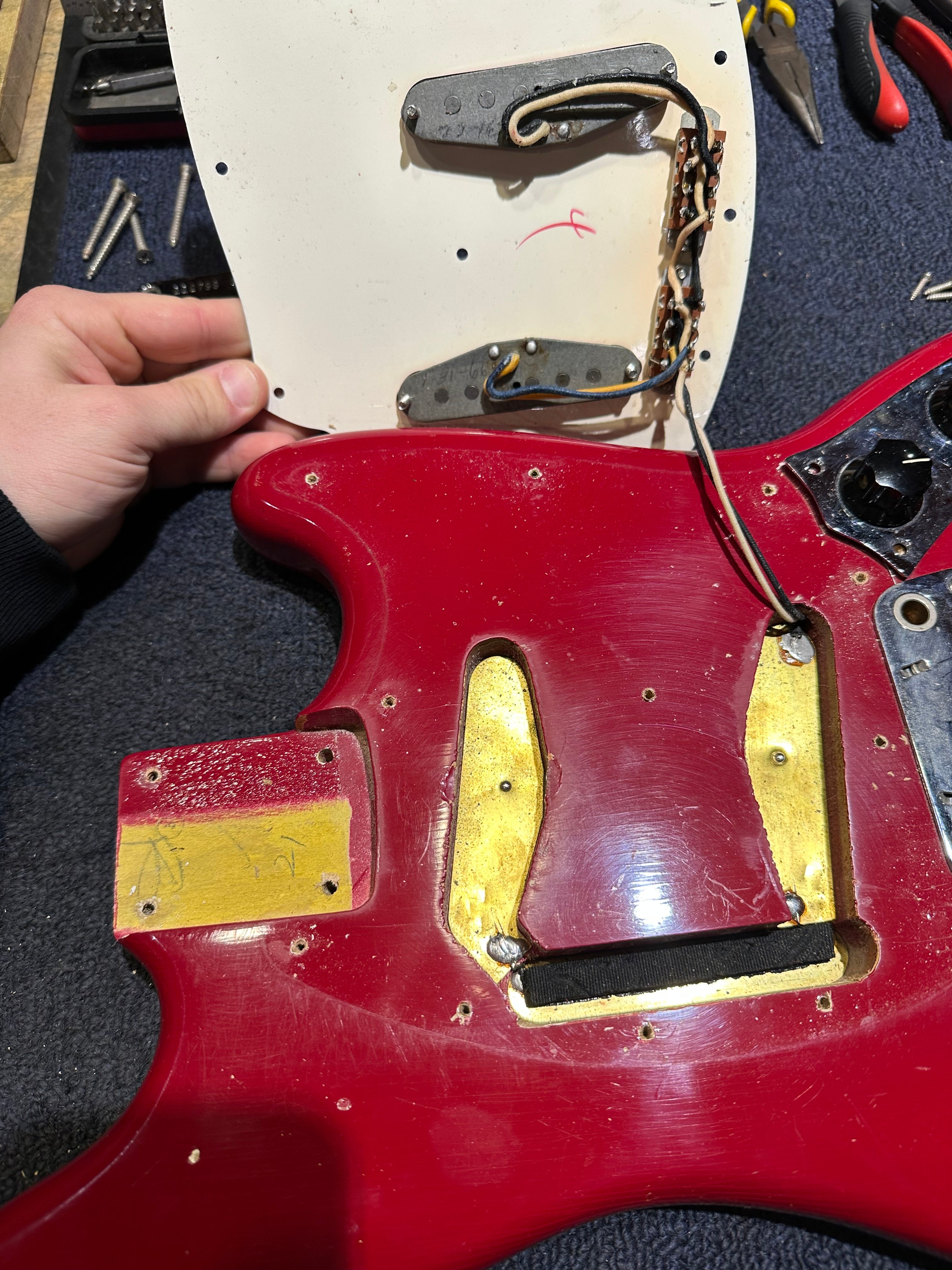 Fender Mustang Dakota Red 1966 Electric Guitars / Solid Body