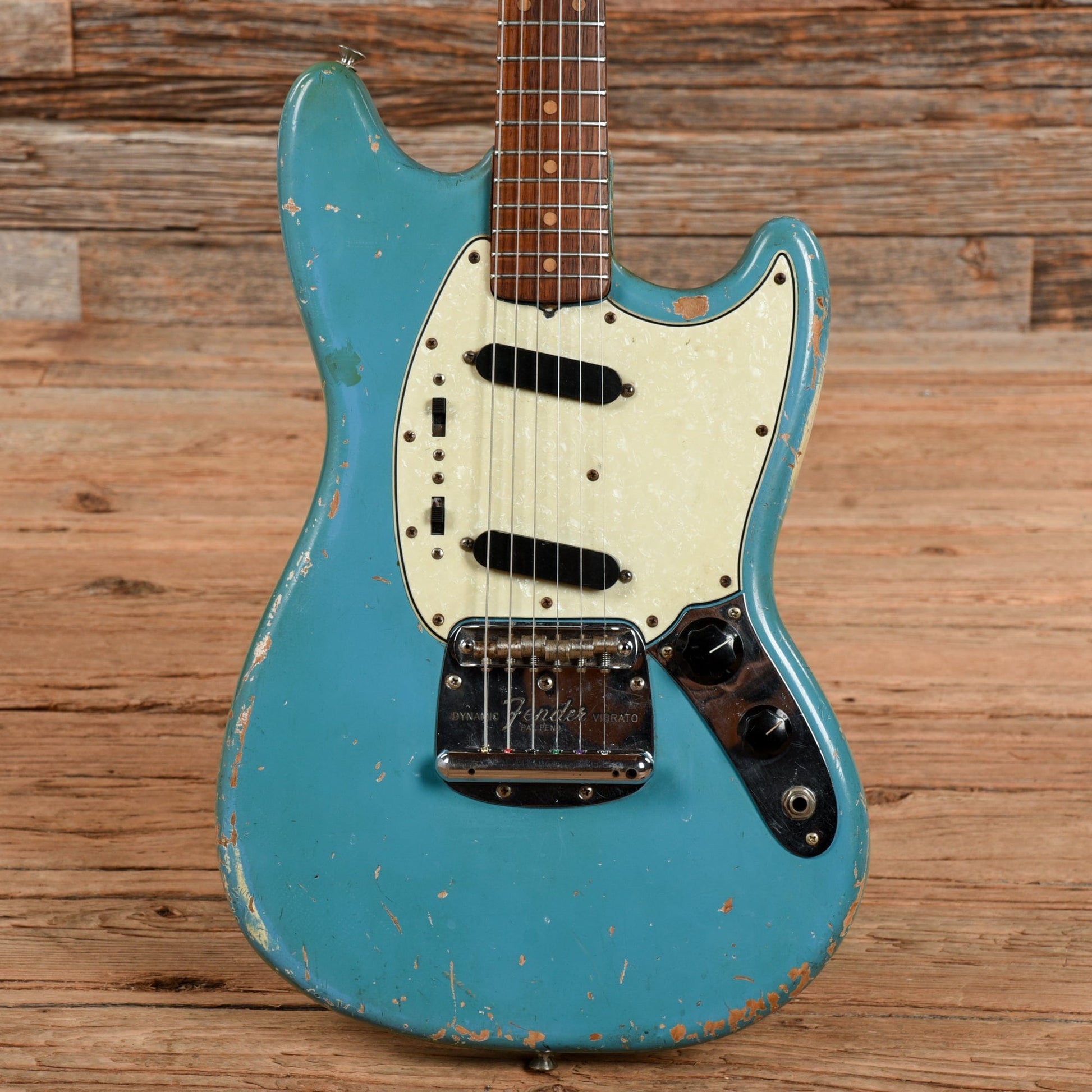Fender Mustang Daphne Blue 1966 Electric Guitars / Solid Body