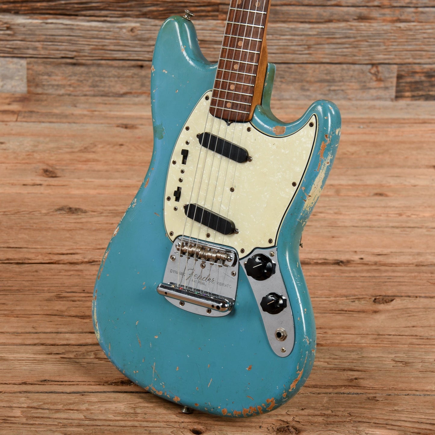 Fender Mustang Daphne Blue 1966 Electric Guitars / Solid Body