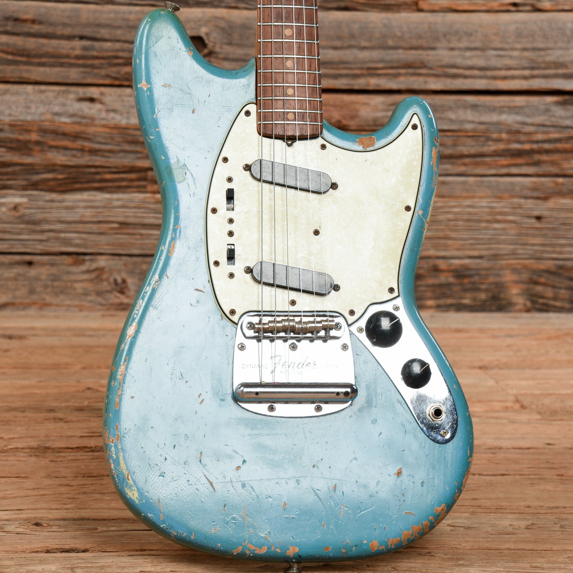 Fender Mustang Daphne Blue 1966 Electric Guitars / Solid Body