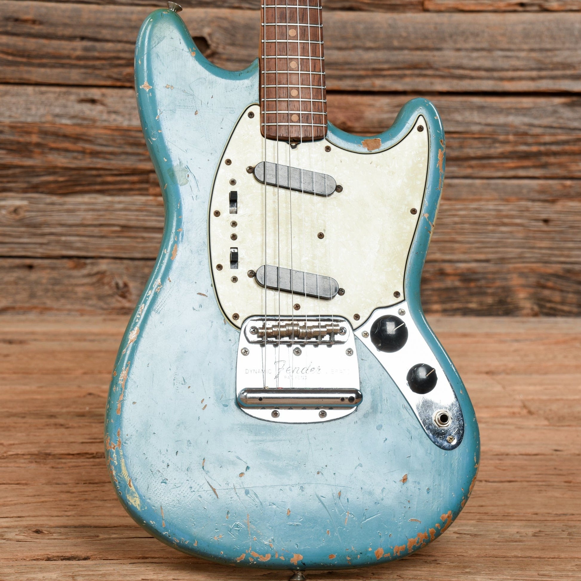 Fender Mustang Daphne Blue 1966 Electric Guitars / Solid Body