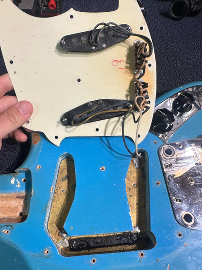 Fender Mustang Daphne Blue 1966 Electric Guitars / Solid Body