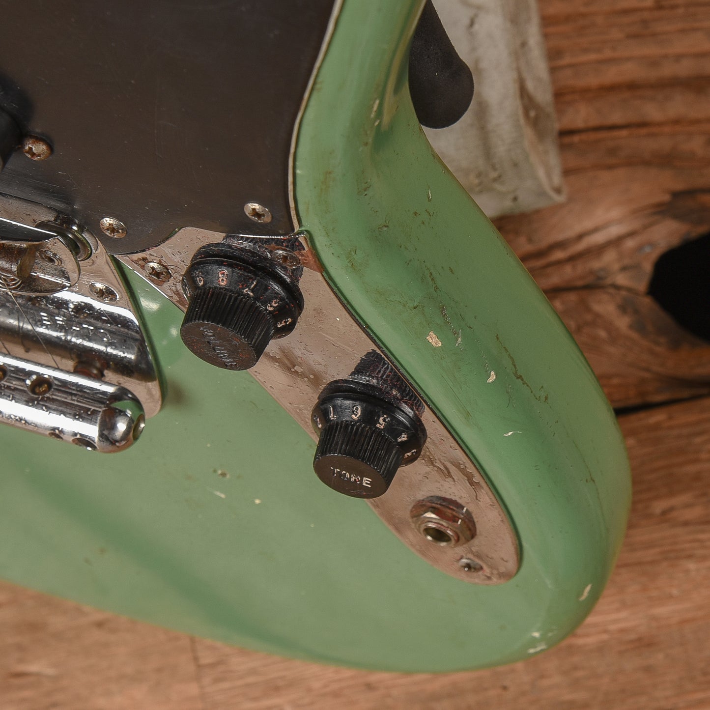 Fender Mustang Green Refin 1977 Electric Guitars / Solid Body