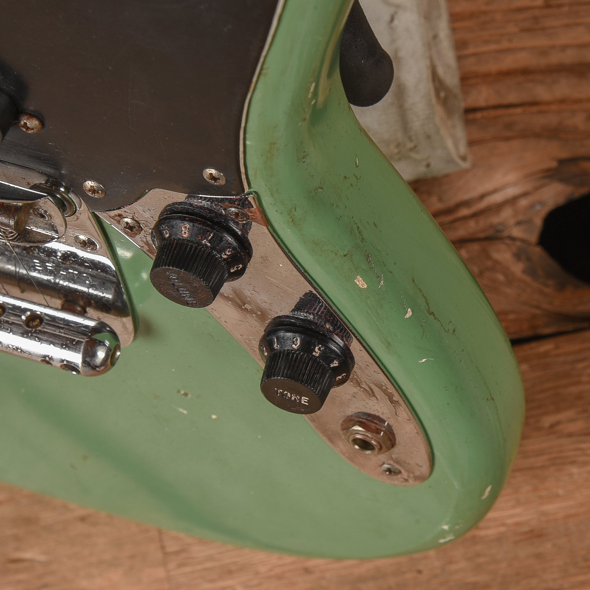Fender Mustang Green Refin 1977 Electric Guitars / Solid Body