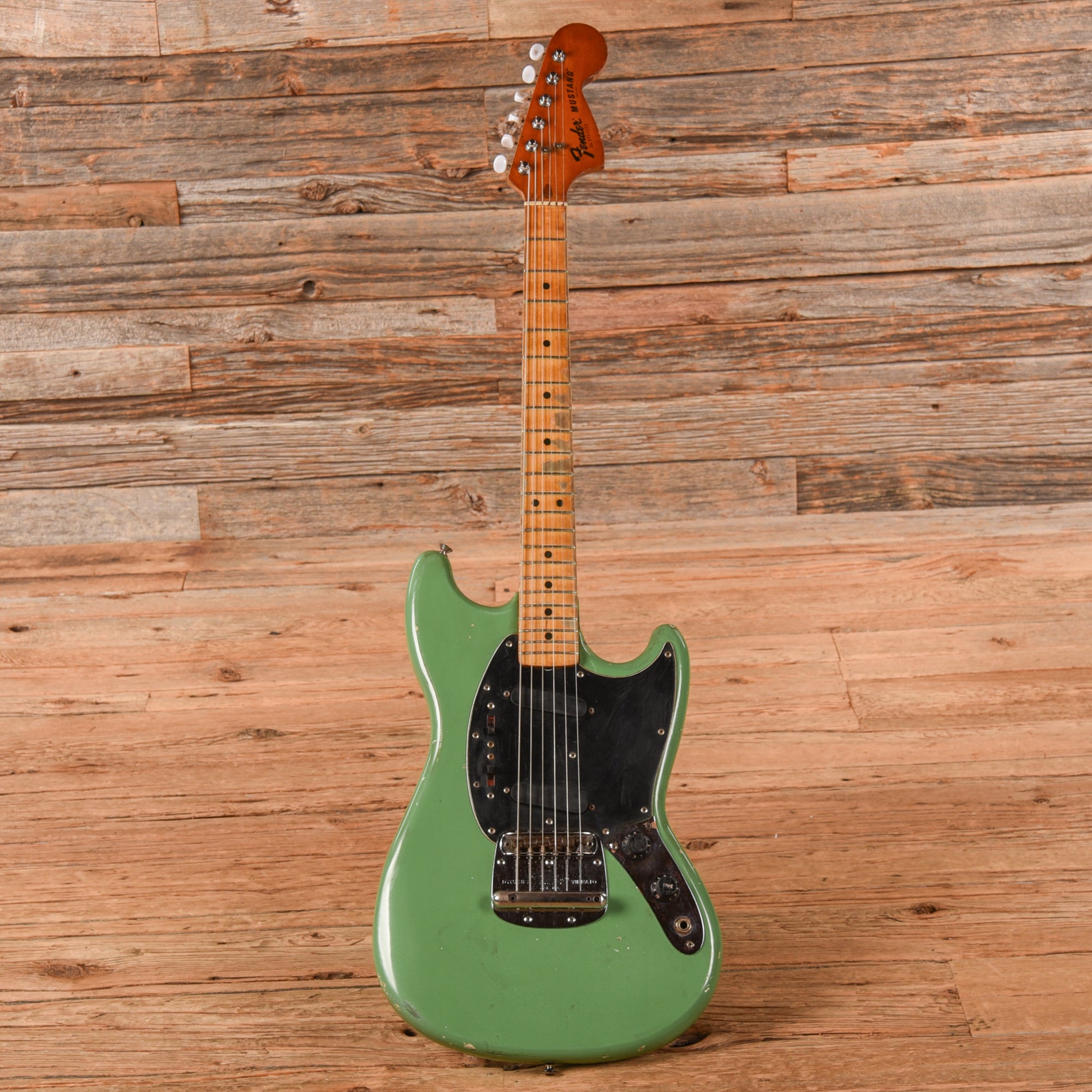 Fender Mustang Green Refin 1977 Electric Guitars / Solid Body