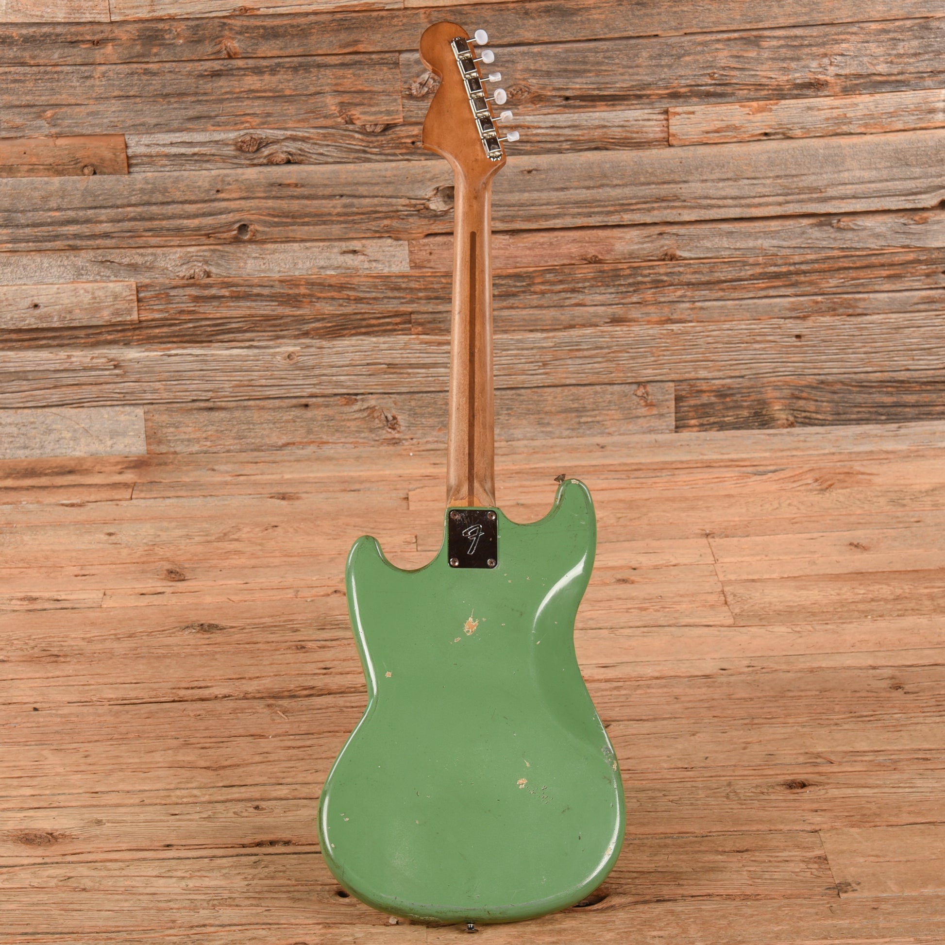 Fender Mustang Green Refin 1977 Electric Guitars / Solid Body