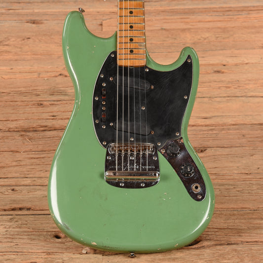 Fender Mustang Green Refin 1977 Electric Guitars / Solid Body