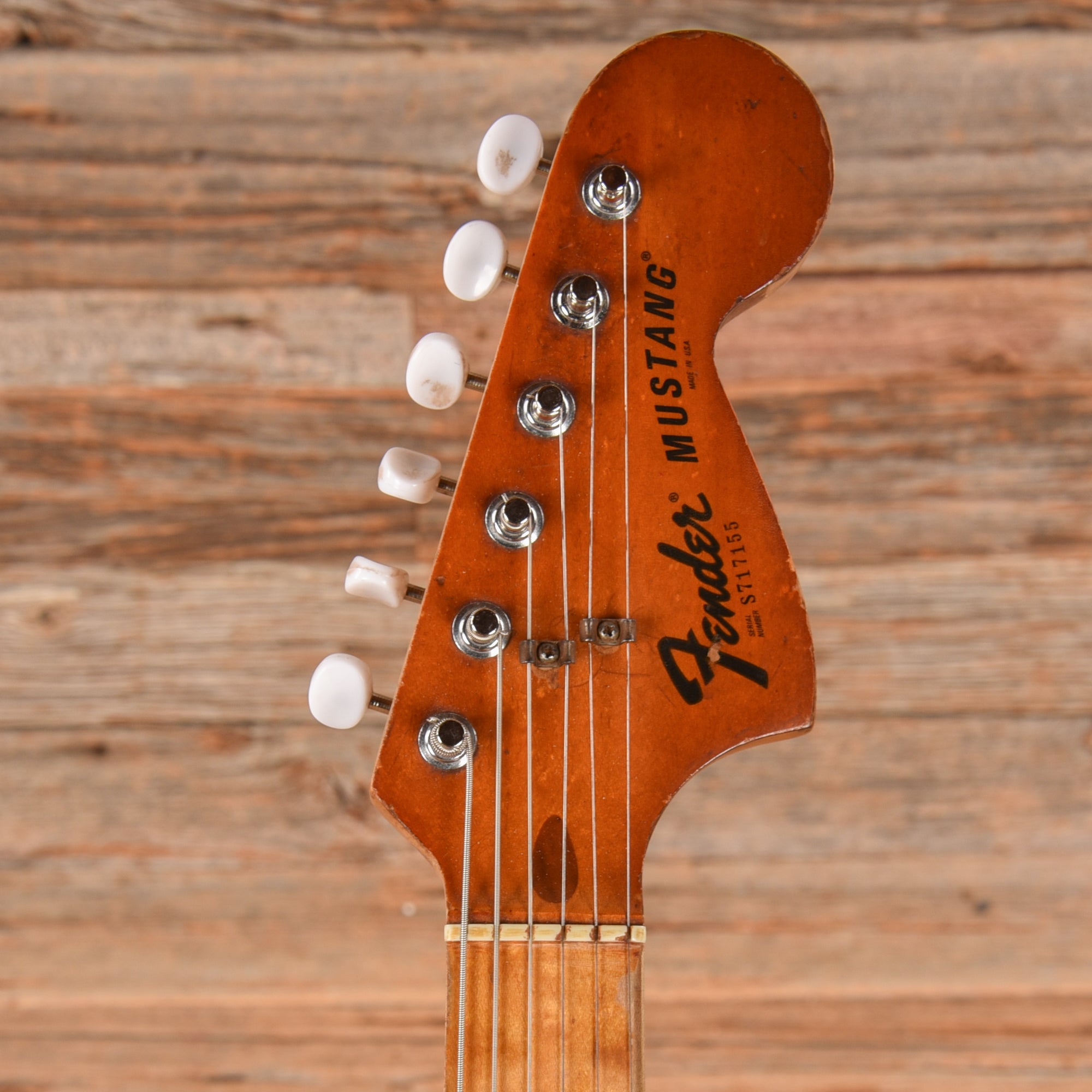 Fender Mustang Green Refin 1977 Electric Guitars / Solid Body