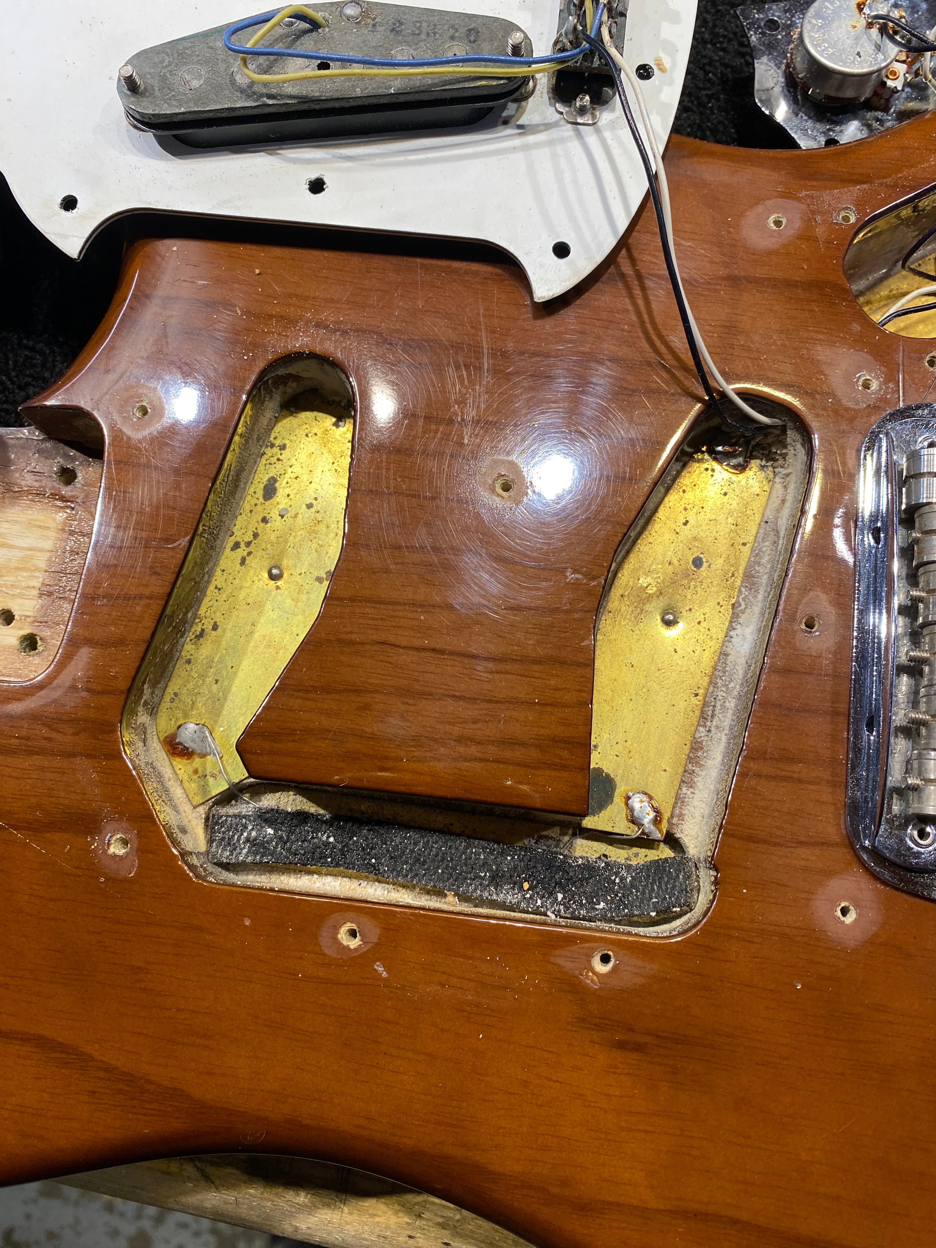 Fender Mustang Mocha 1976 Electric Guitars / Solid Body