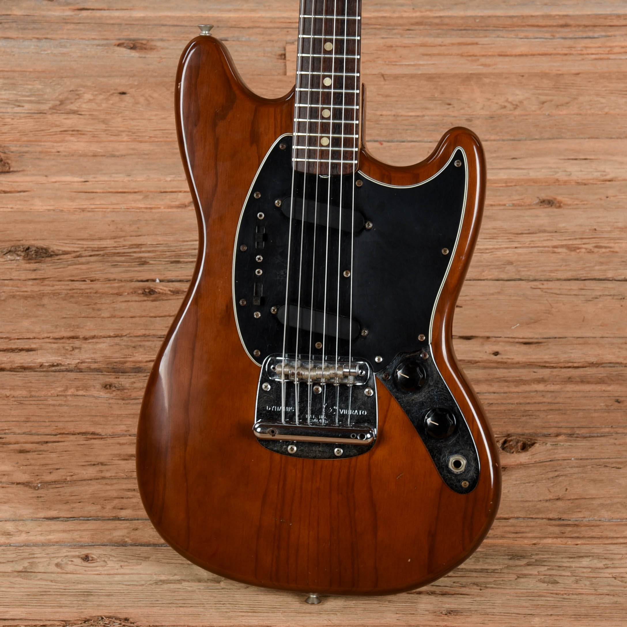 Fender Mustang Mocha 1976 Electric Guitars / Solid Body