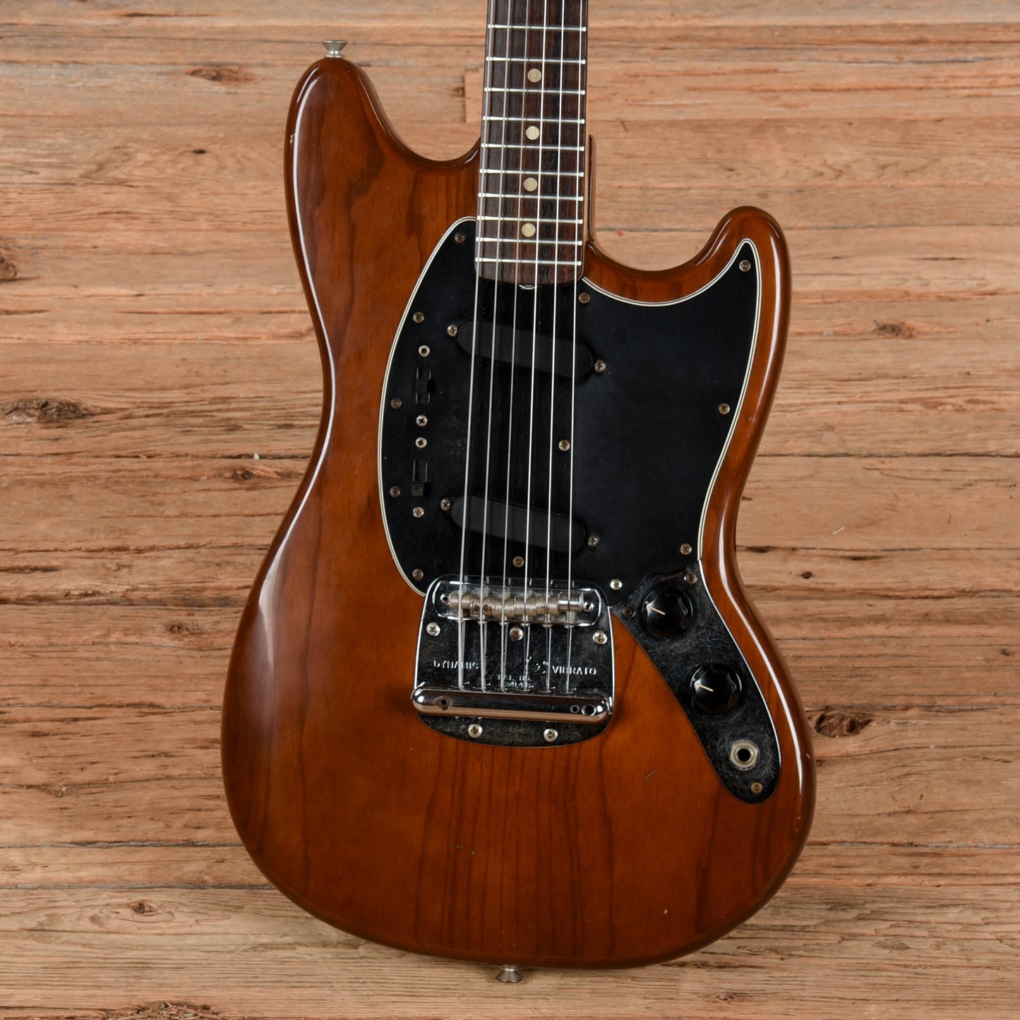 Fender Mustang Mocha 1976 Electric Guitars / Solid Body
