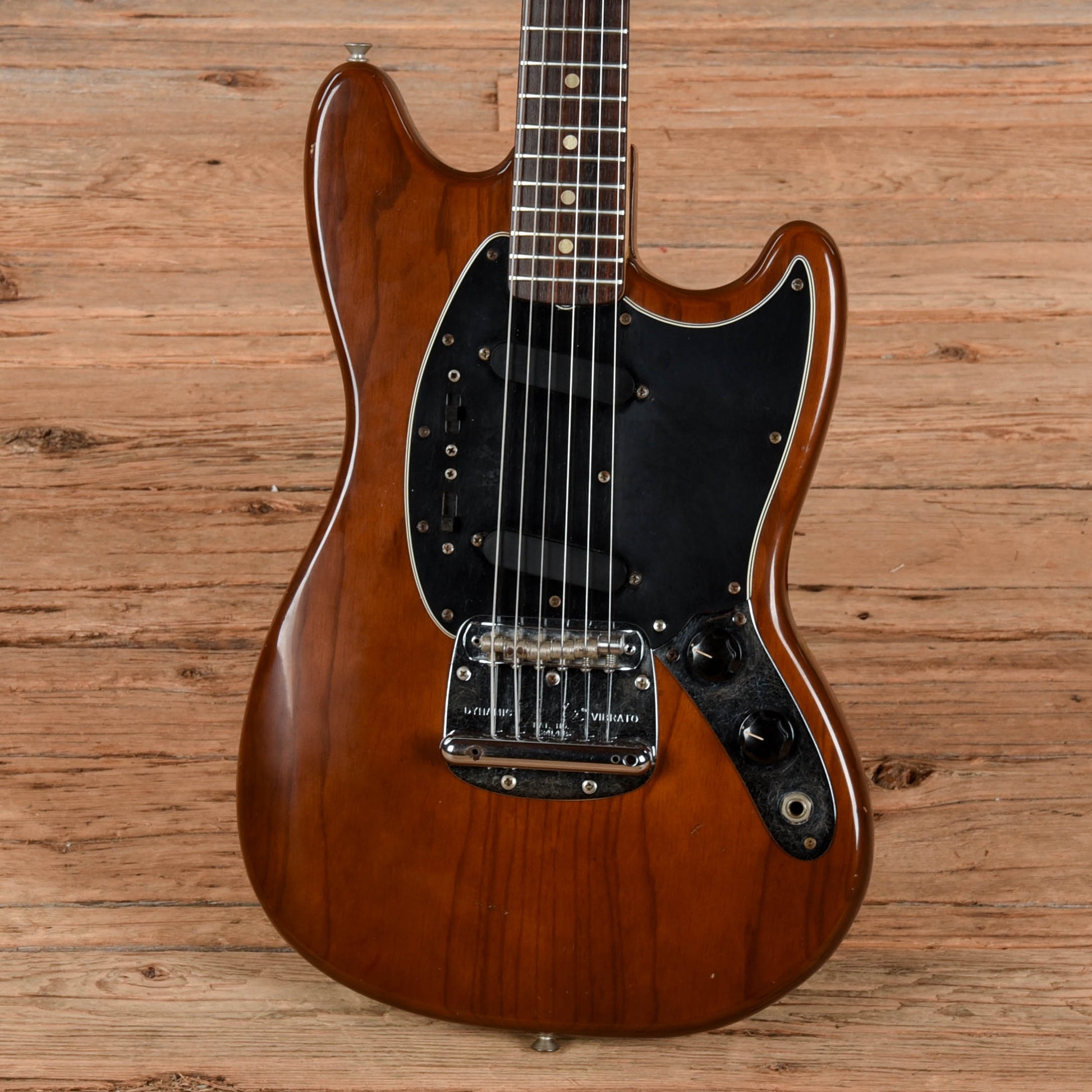 Fender Mustang Mocha 1976 Electric Guitars / Solid Body