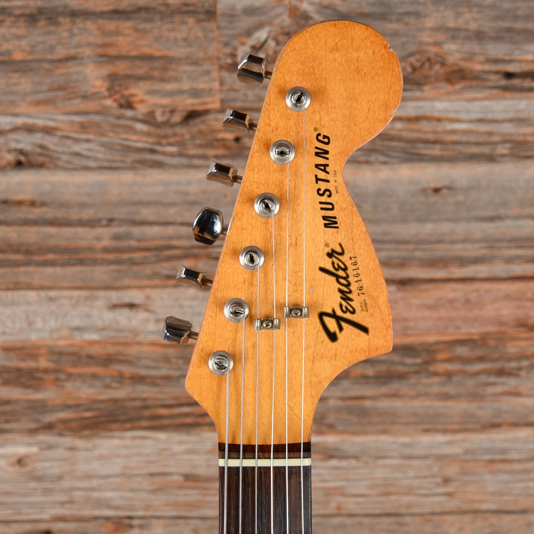 Fender Mustang Mocha 1976 Electric Guitars / Solid Body