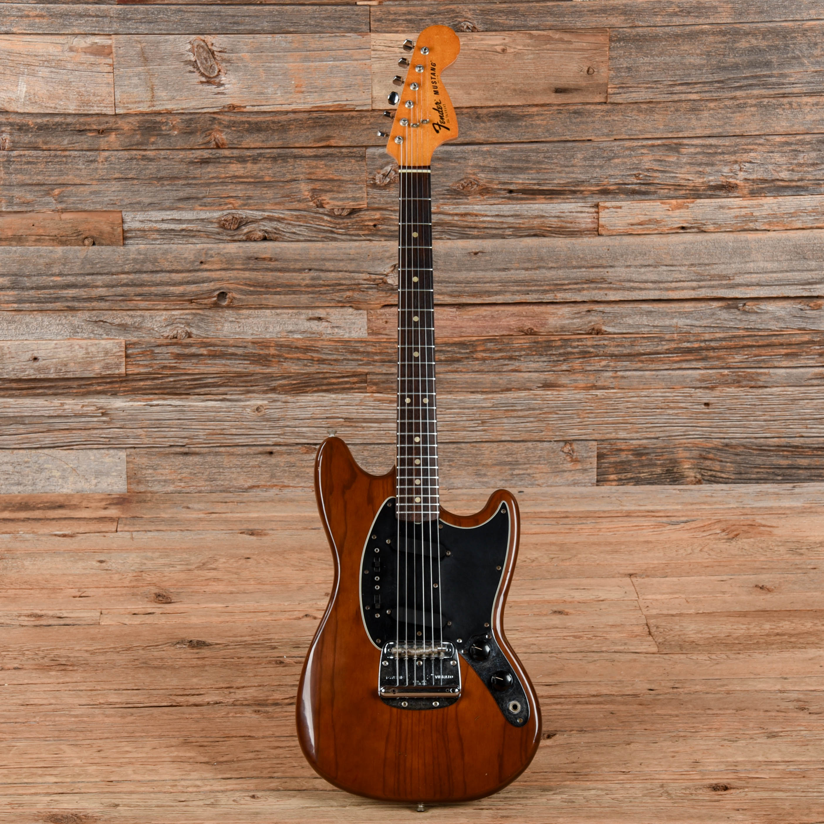 Fender Mustang Mocha 1976 Electric Guitars / Solid Body