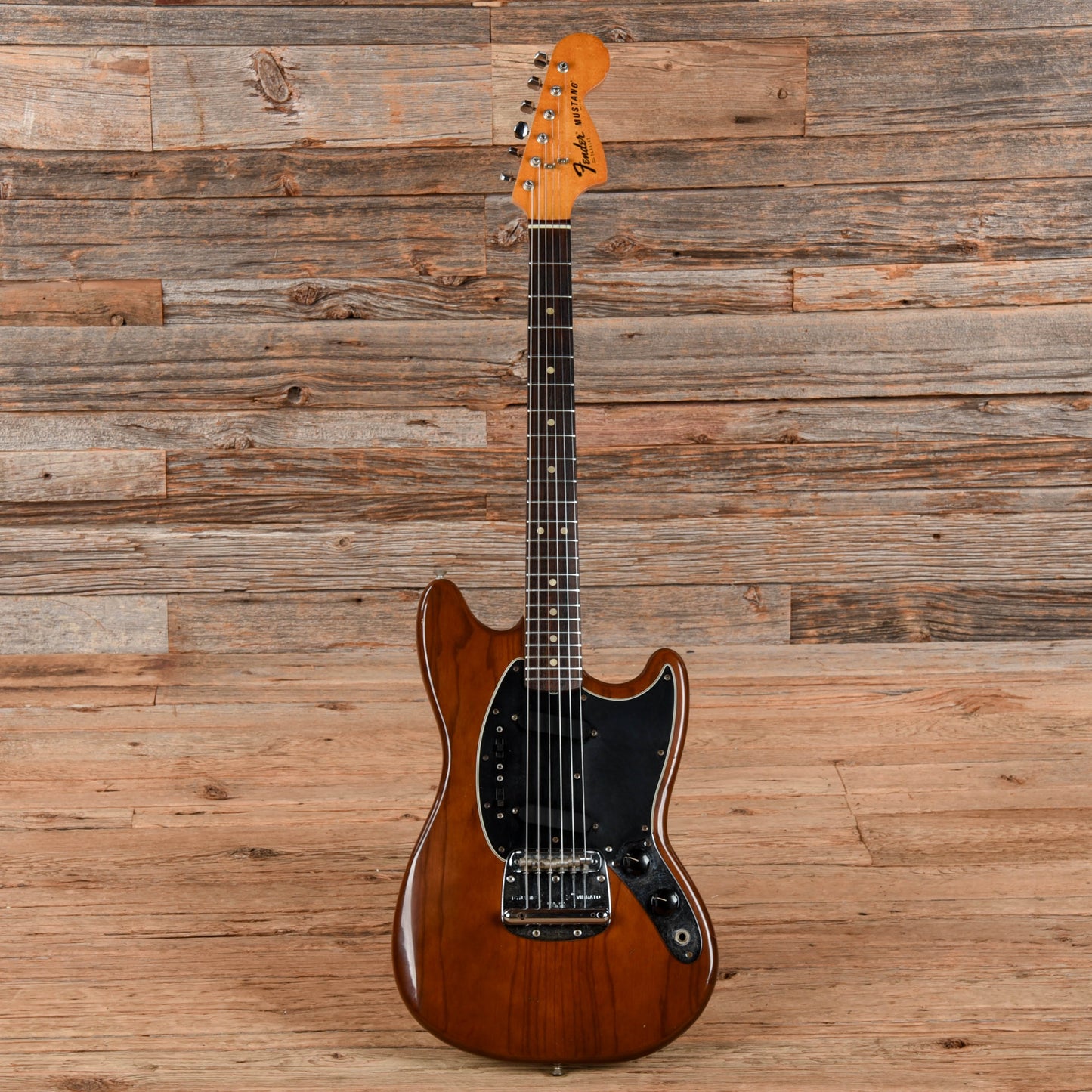 Fender Mustang Mocha 1976 Electric Guitars / Solid Body