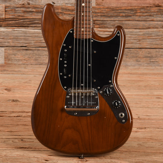 Fender Mustang Mocha 1977 Electric Guitars / Solid Body