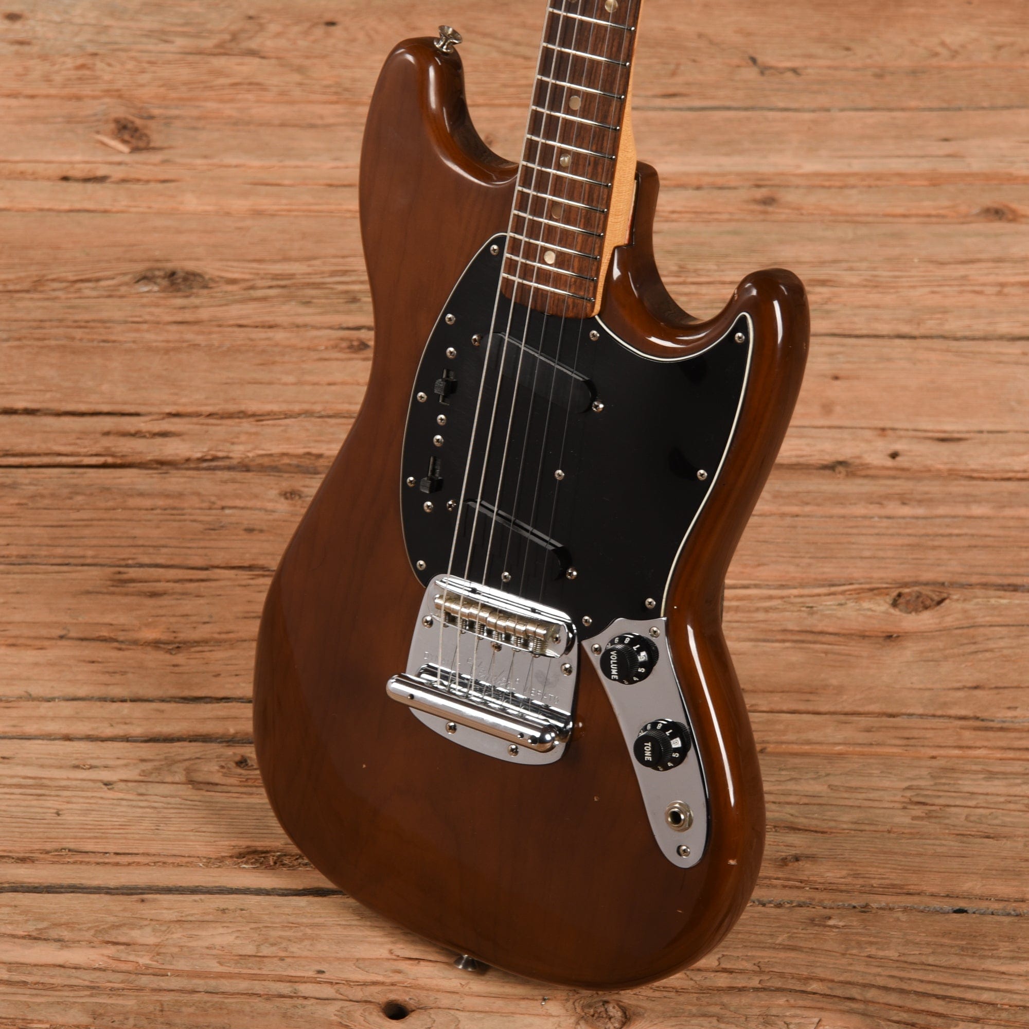 Fender Mustang Mocha 1977 Electric Guitars / Solid Body